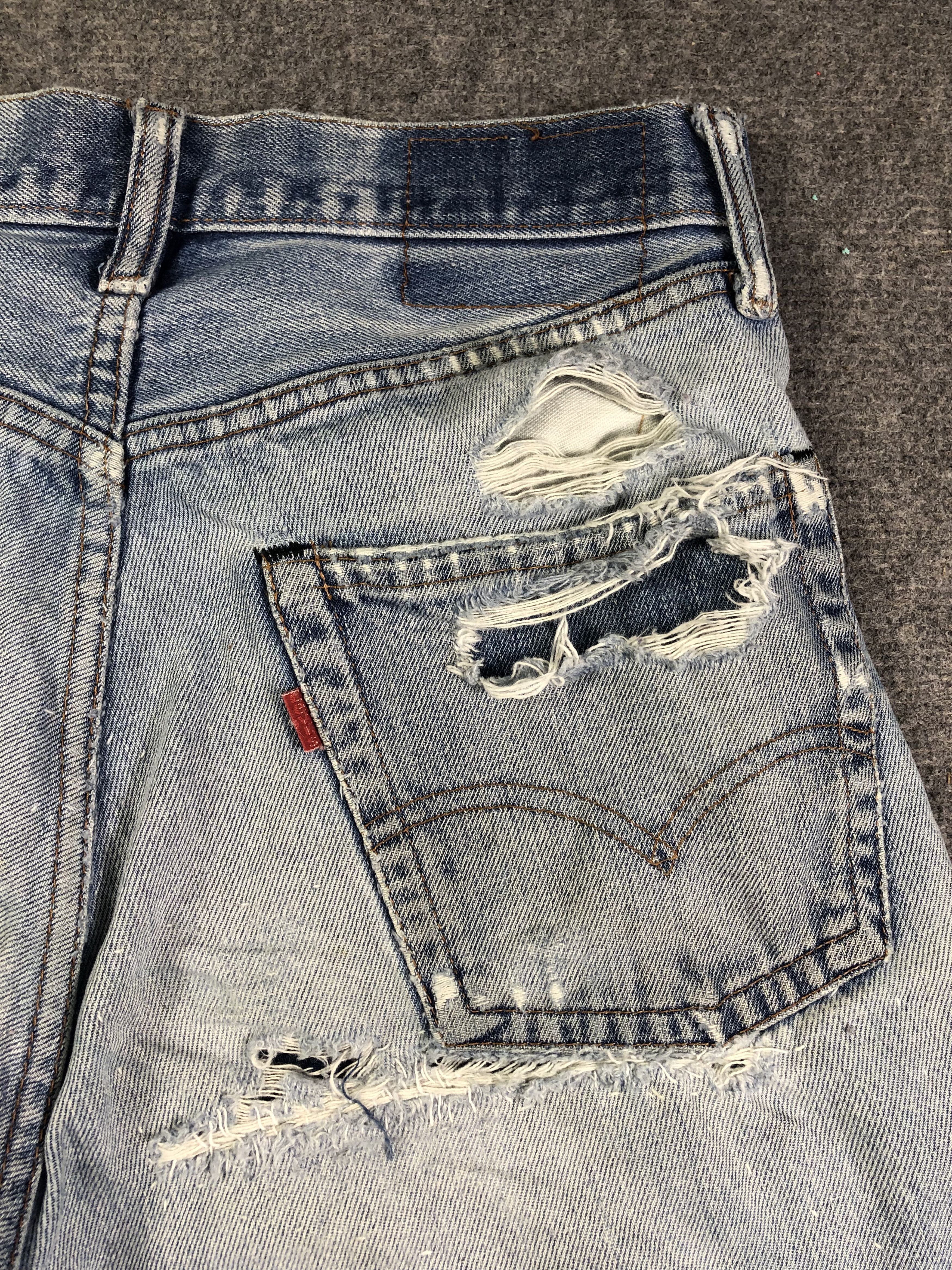 Levi's Wash Blue Vintage Levis Custom Talon 42 Zipper 30x29 Size US 30 / EU 46 - 15 Thumbnail