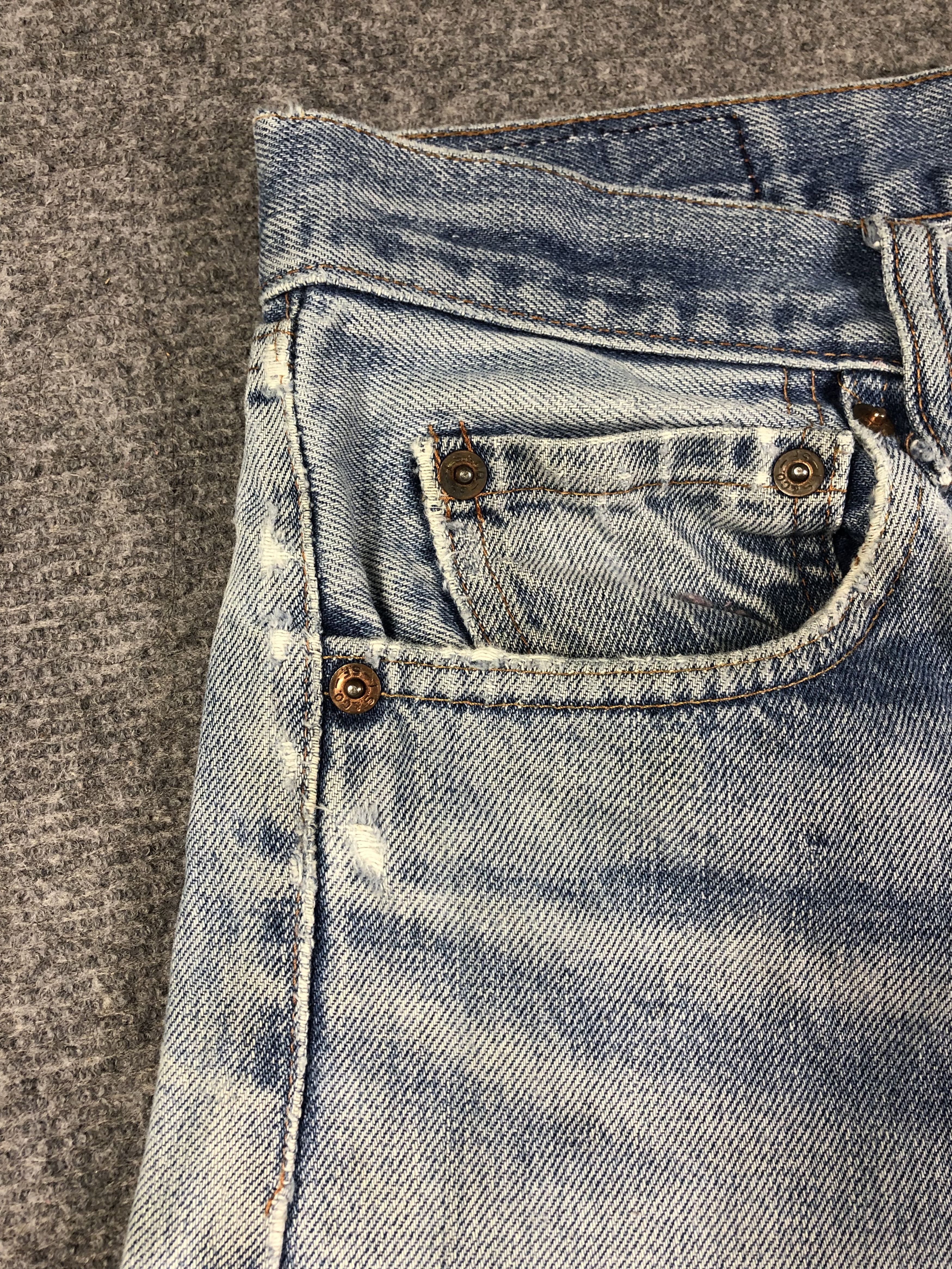 Levi's Wash Blue Vintage Levis Custom Talon 42 Zipper 30x29 Size US 30 / EU 46 - 11 Thumbnail