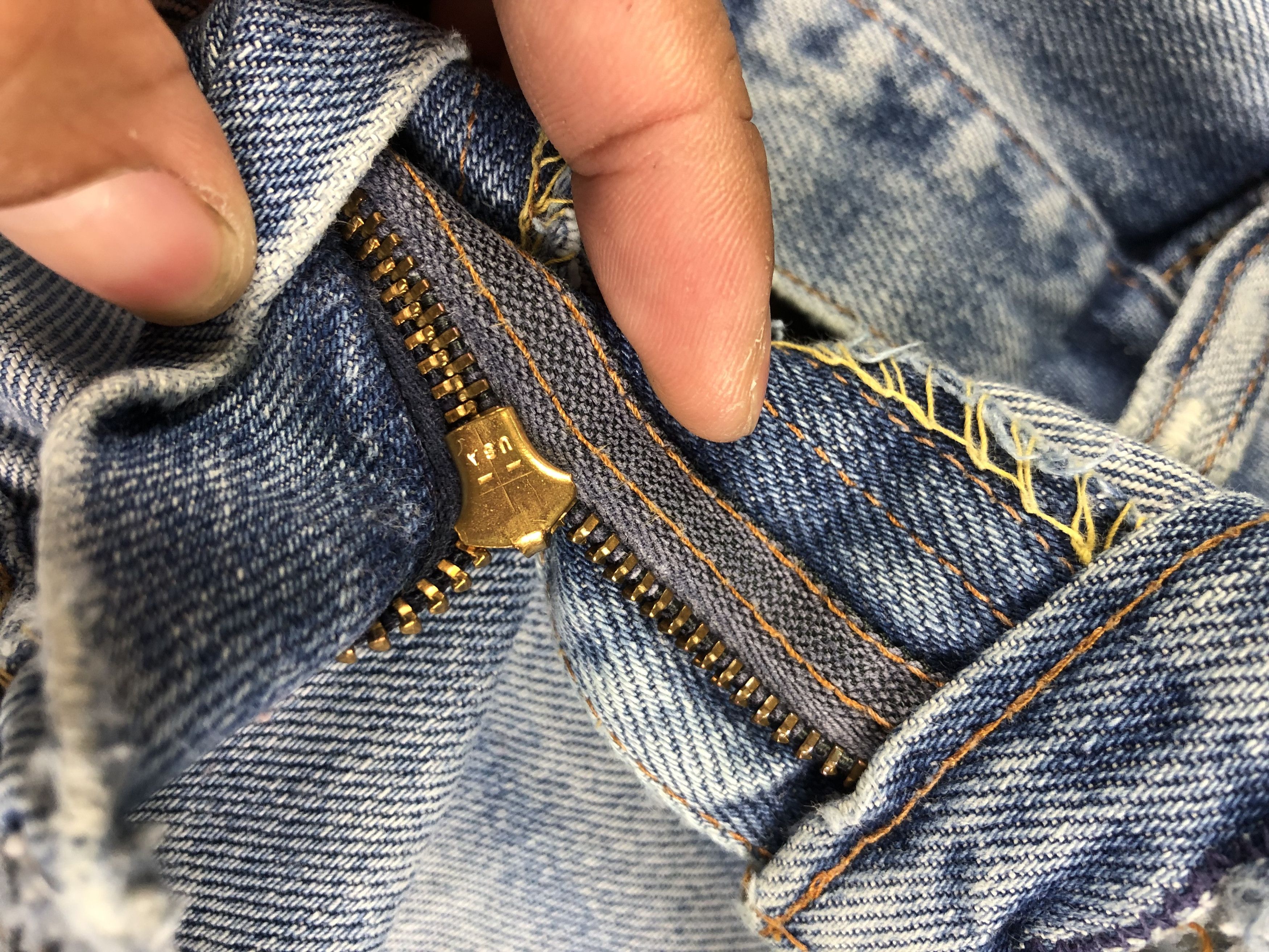 Levi's Wash Blue Vintage Levis Custom Talon 42 Zipper 30x29 Size US 30 / EU 46 - 4 Thumbnail