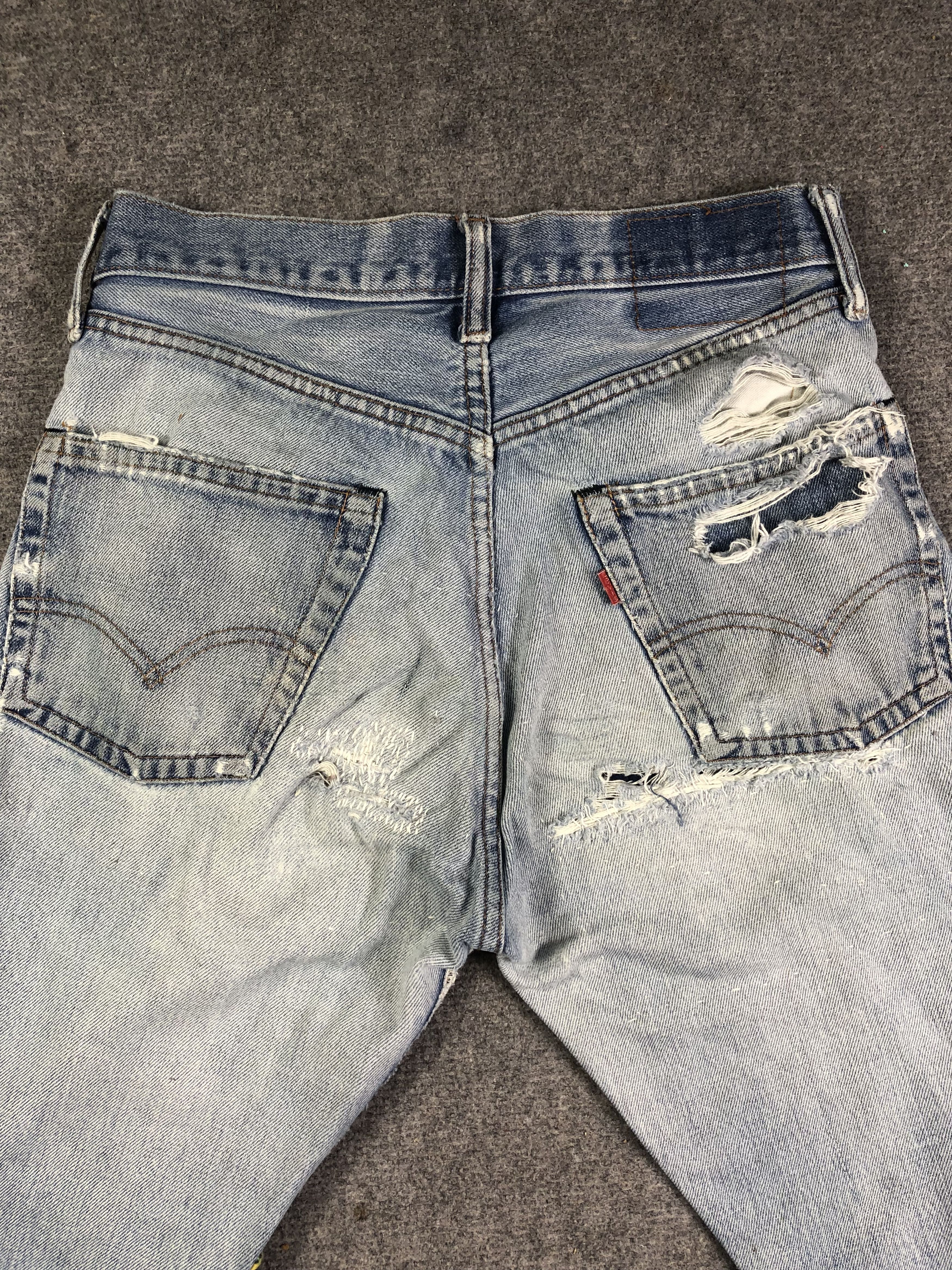 Levi's Wash Blue Vintage Levis Custom Talon 42 Zipper 30x29 Size US 30 / EU 46 - 14 Thumbnail