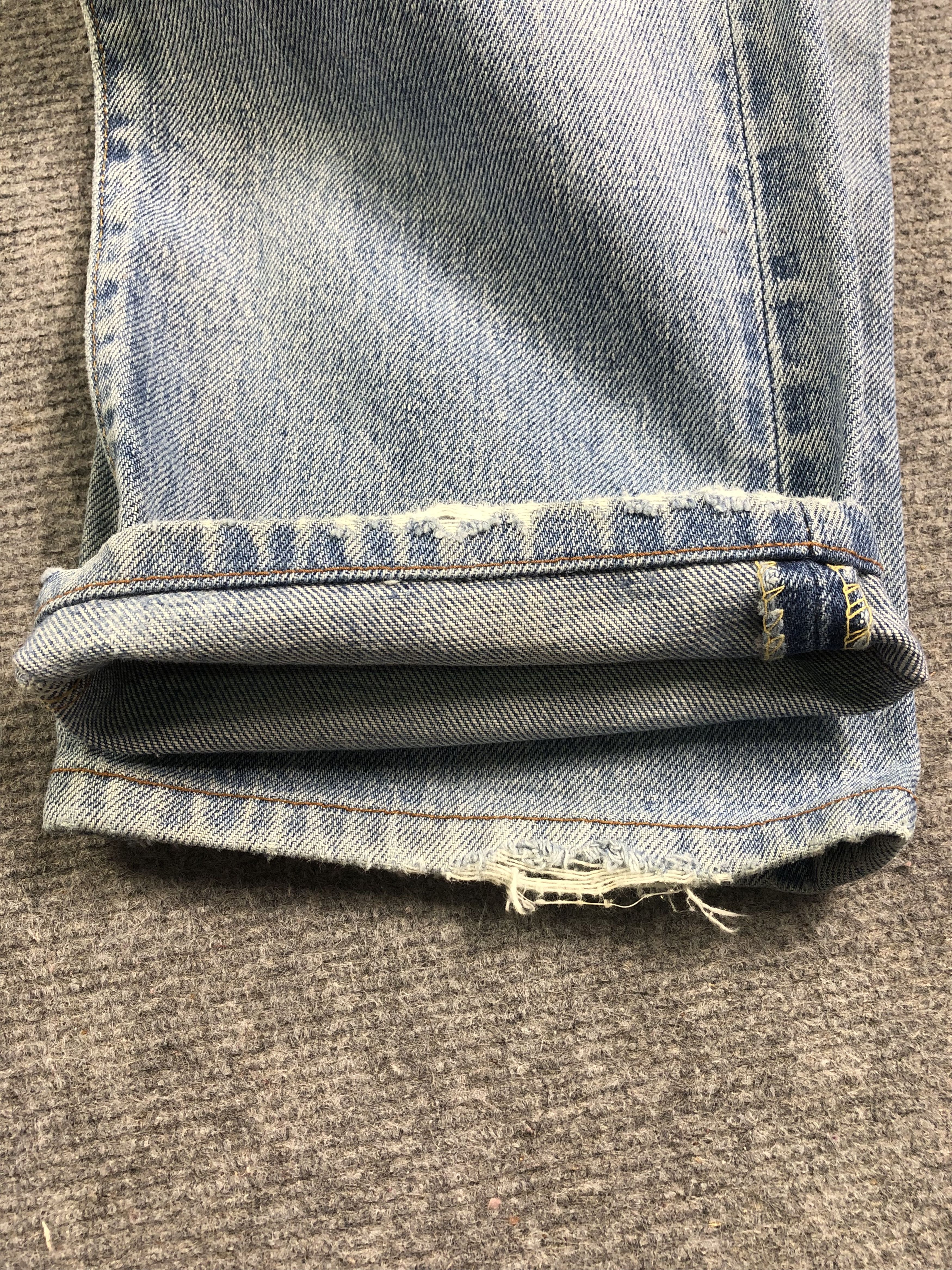 Levi's Wash Blue Vintage Levis Custom Talon 42 Zipper 30x29 Size US 30 / EU 46 - 16 Thumbnail