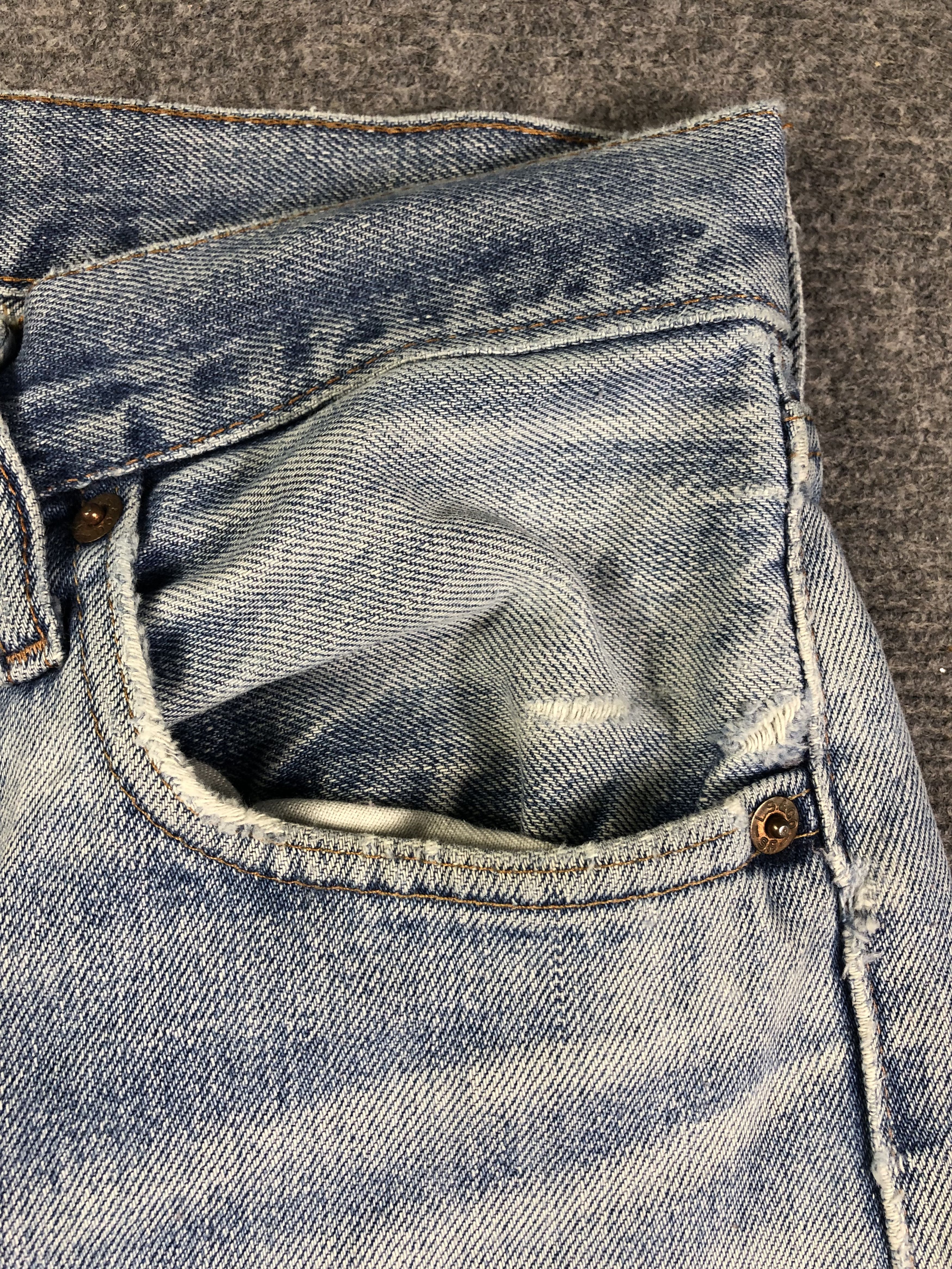 Levi's Wash Blue Vintage Levis Custom Talon 42 Zipper 30x29 Size US 30 / EU 46 - 10 Thumbnail