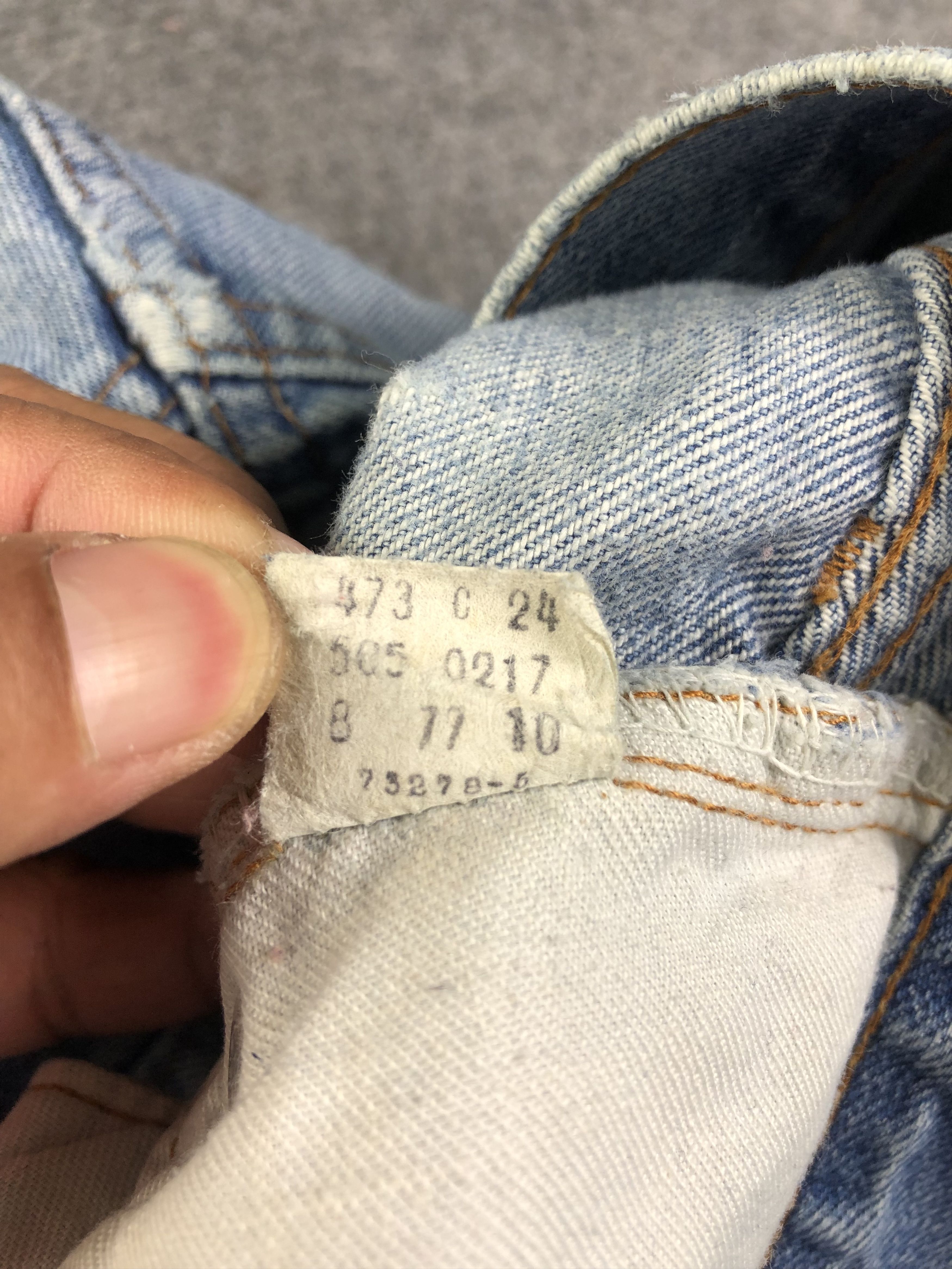Levi's Wash Blue Vintage Levis Custom Talon 42 Zipper 30x29 Size US 30 / EU 46 - 6 Thumbnail