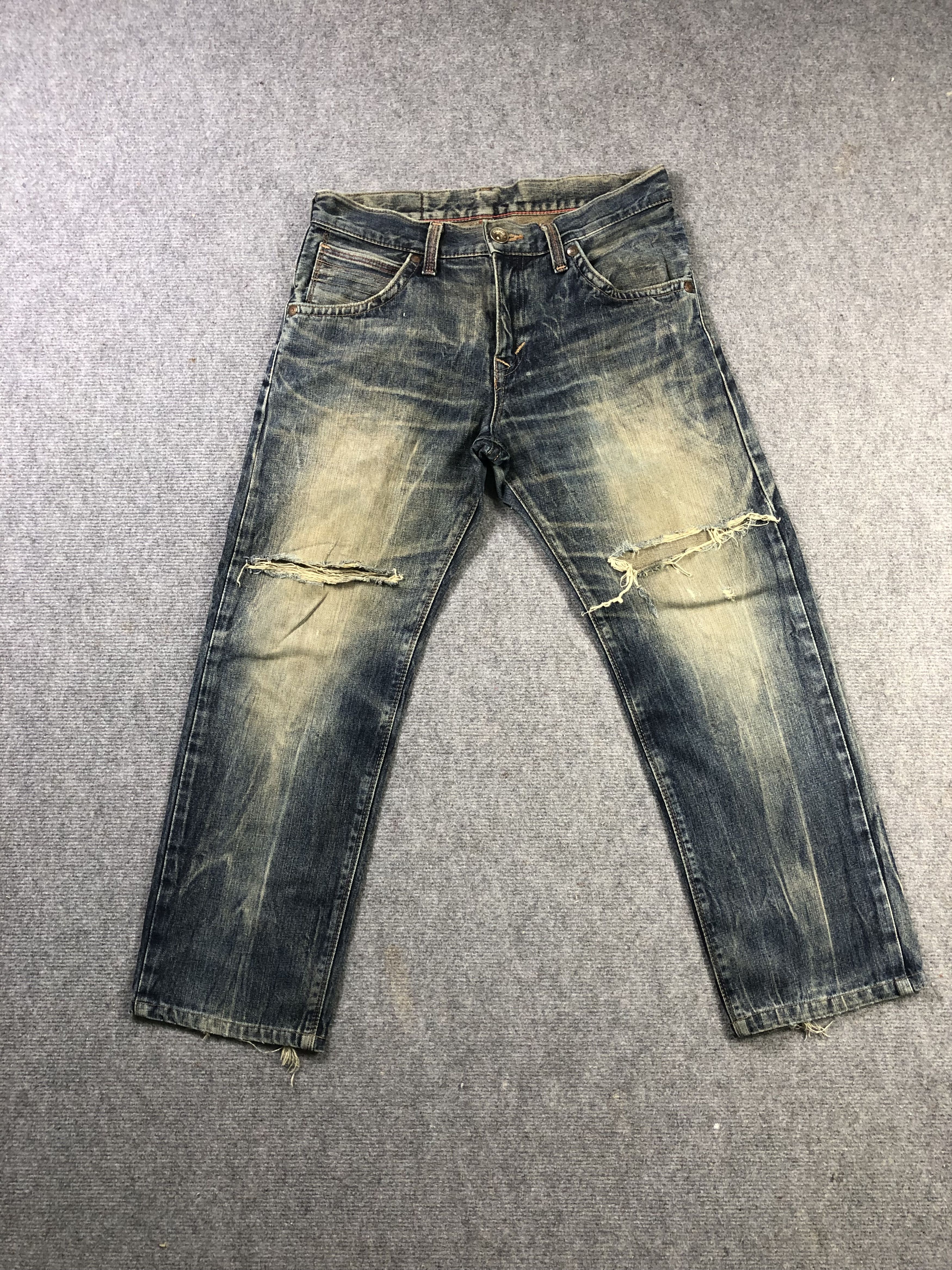 Edwin Faded Blue Edwin Exclusive Vintage Denim 34x27 Size US 34 / EU 50 - 1 Thumbnail