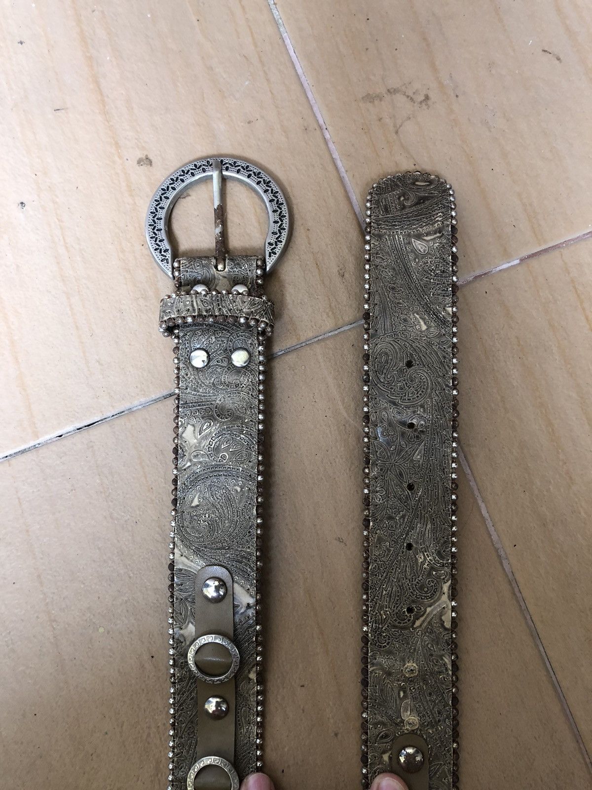 Other × Seditionaries Vintage Inspired Bb Simon Faux Leather Buckle Belts Size ONE SIZE - 6 Thumbnail