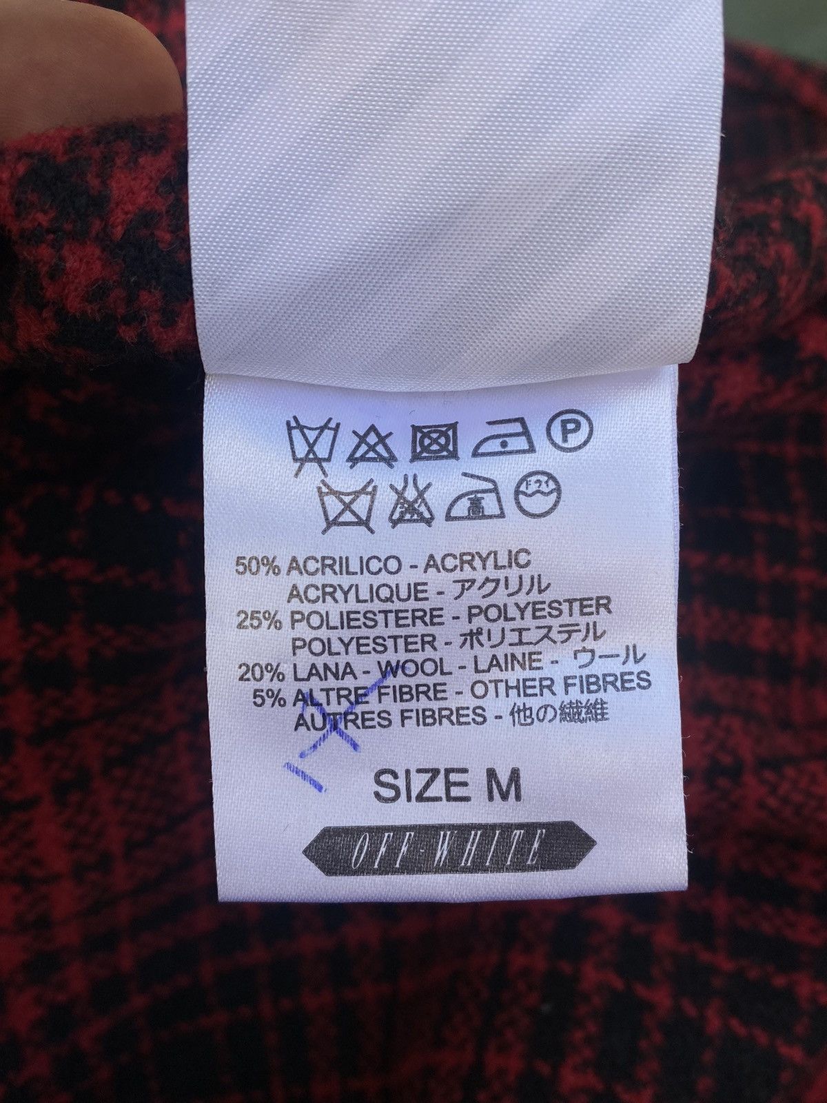 Off-White Off-White Tartan Check Flannel Shirt Button Up Size US M / EU 48-50 / 2 - 11 Thumbnail