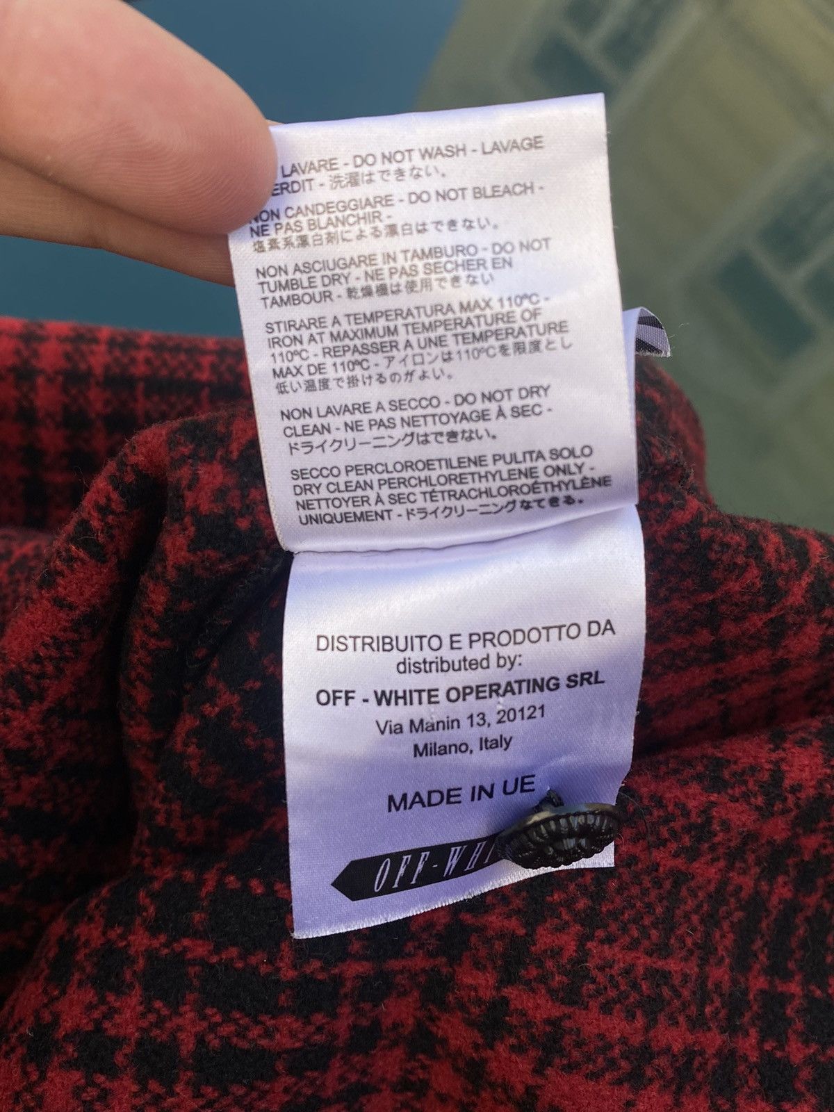 Off-White Off-White Tartan Check Flannel Shirt Button Up Size US M / EU 48-50 / 2 - 12 Thumbnail