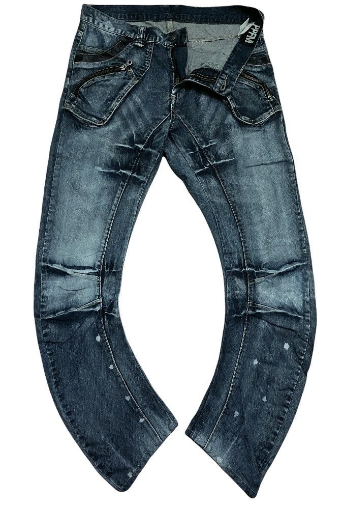 image of Ppfm J Curve Denim " Design" in Black, Men's (Size 34)
