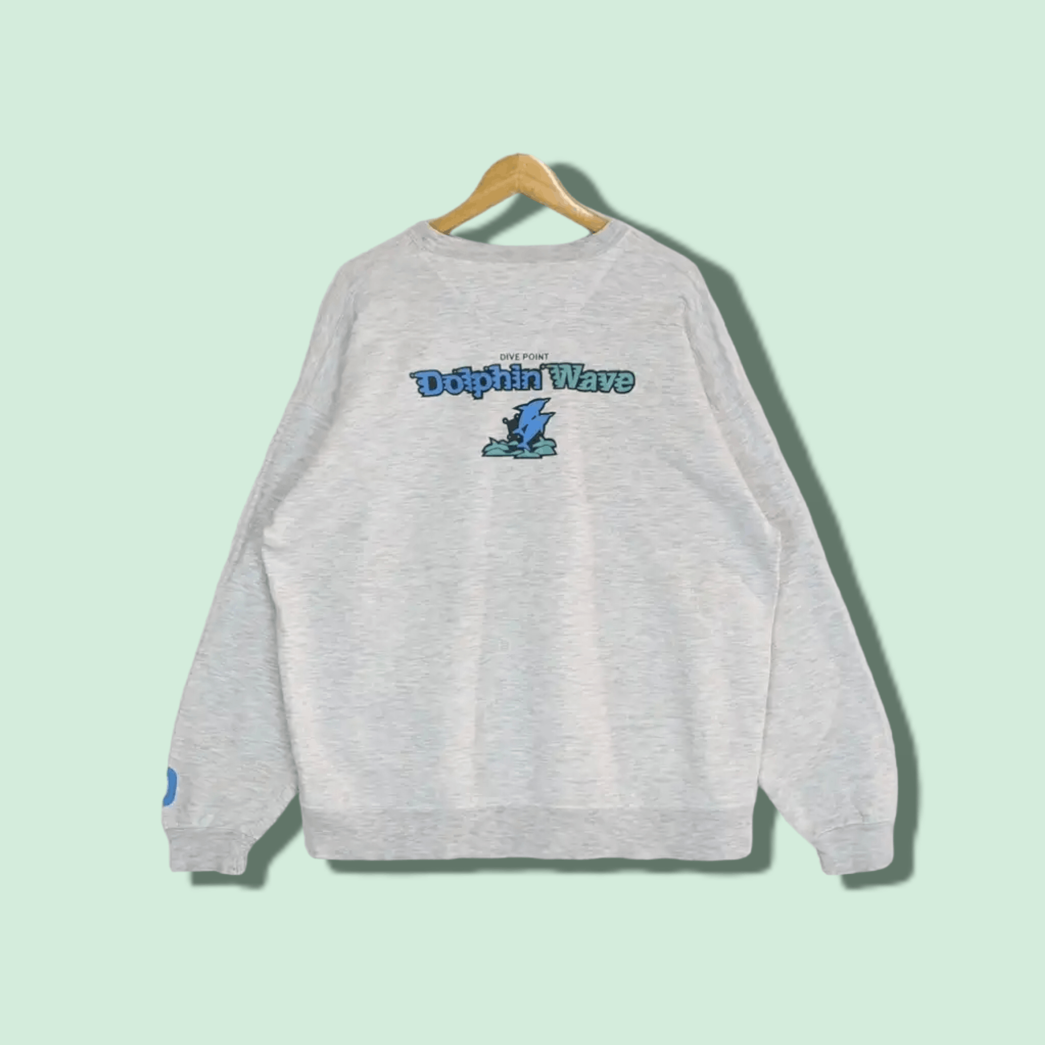 Jerzees Vintage 90's DOLPHIN WAVE Dive Point Jumper Sweatshirt Size US XL / EU 56 / 4 - 1 Thumbnail
