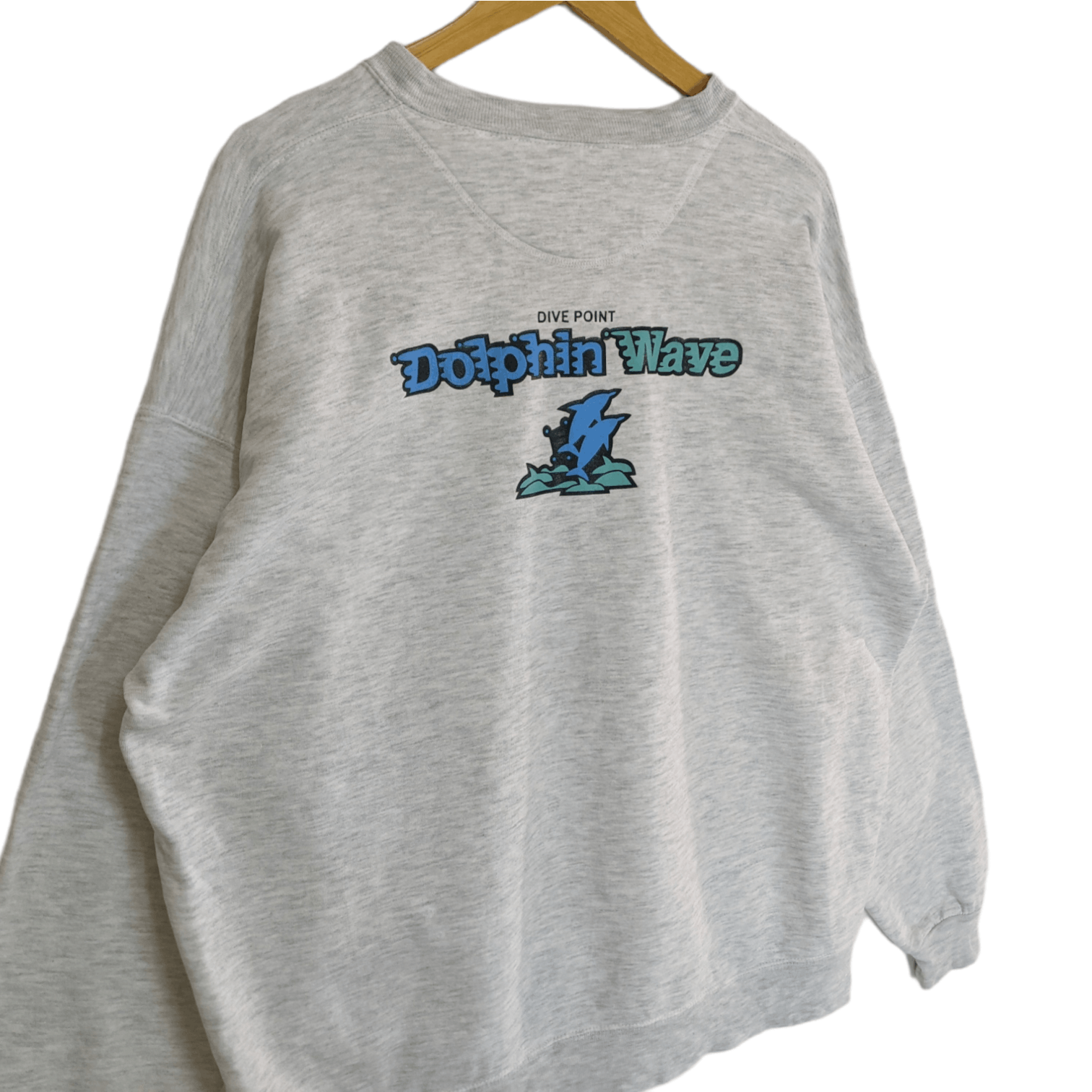 Jerzees Vintage 90's DOLPHIN WAVE Dive Point Jumper Sweatshirt Size US XL / EU 56 / 4 - 5 Thumbnail