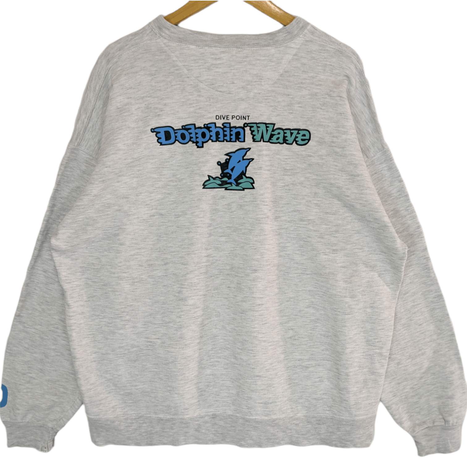 Jerzees Vintage 90's DOLPHIN WAVE Dive Point Jumper Sweatshirt Size US XL / EU 56 / 4 - 4 Thumbnail