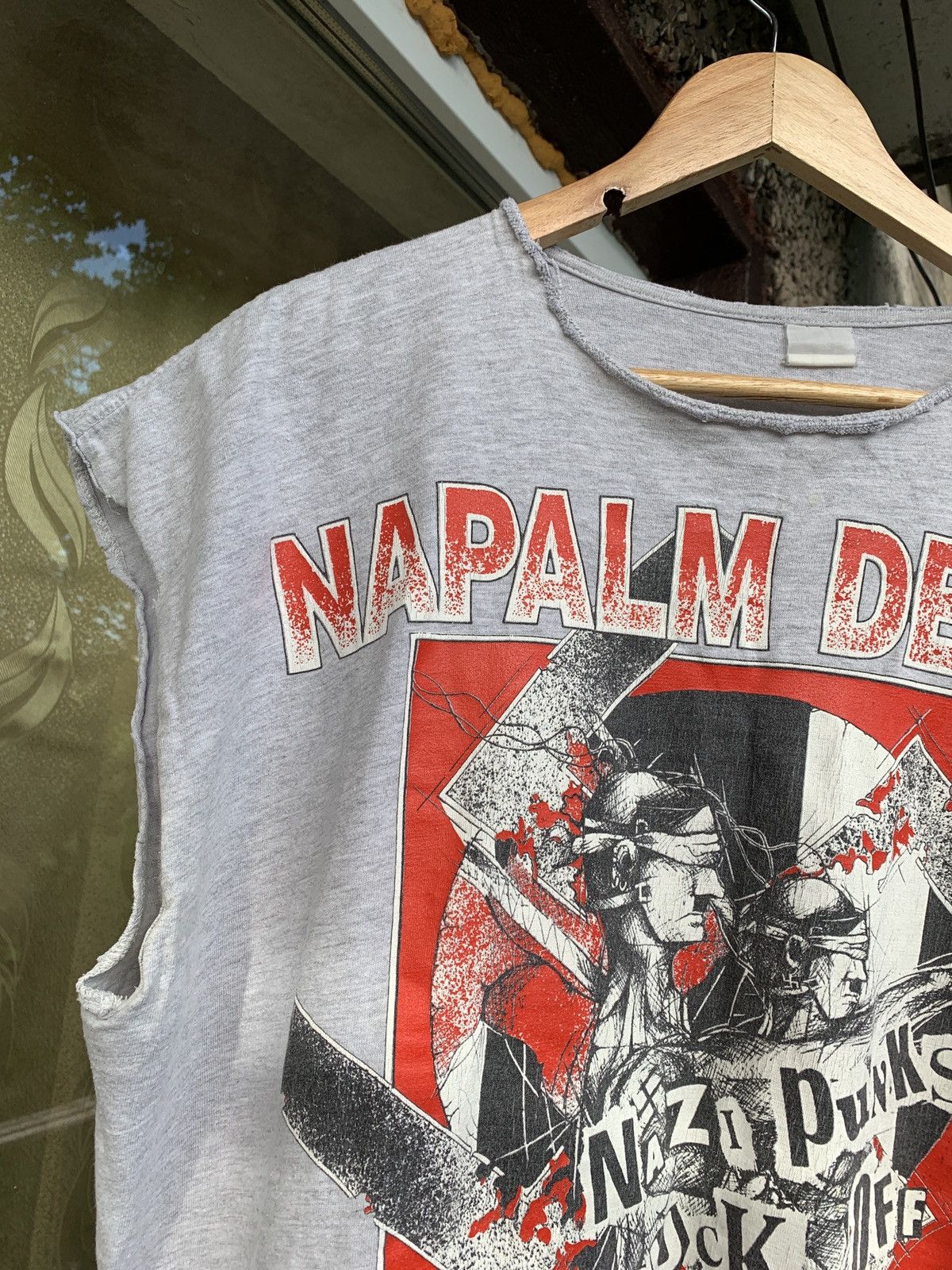 1993 Vintage Napalm Death Nazi Punks Fuck Off Sleeveles