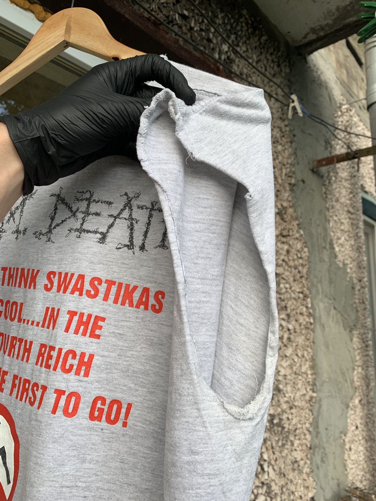 1993 Vintage Napalm Death Nazi Punks Fuck Off Sleeveles