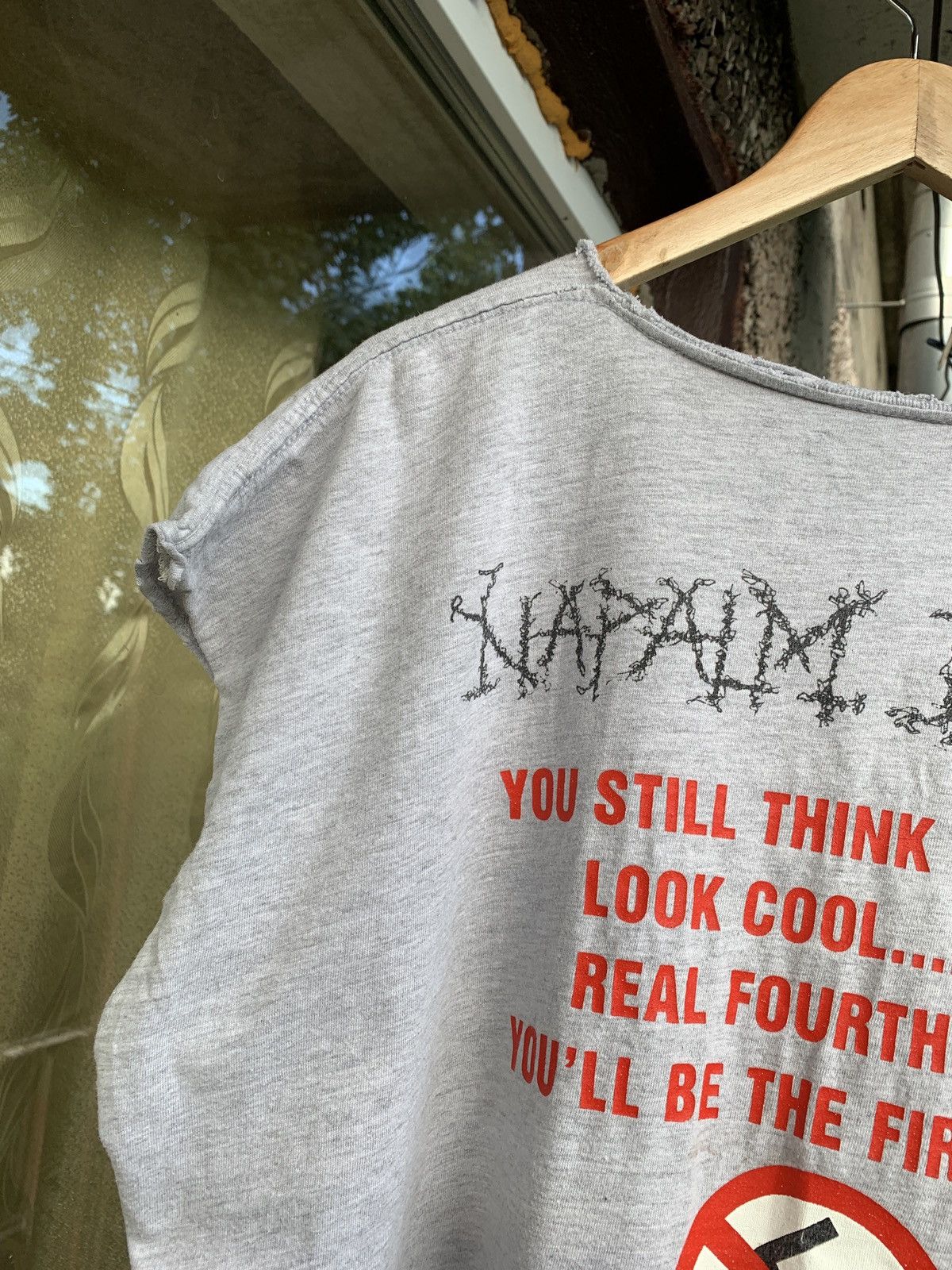 1993 Vintage Napalm Death Nazi Punks Fuck Off Sleeveles
