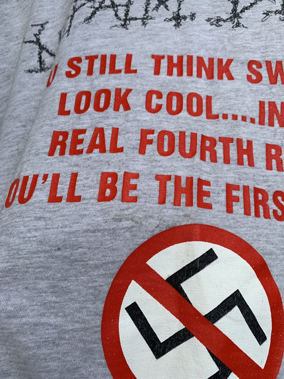 1993 Vintage Napalm Death Nazi Punks Fuck Off Sleeveles
