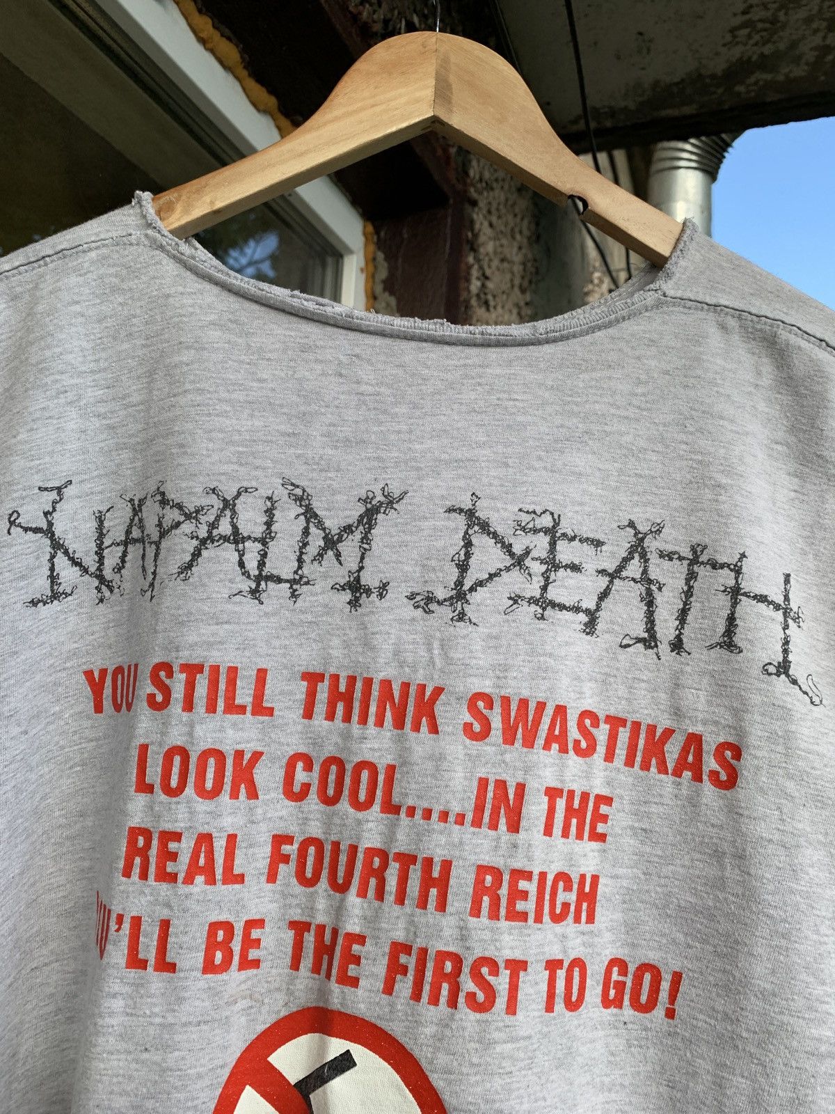 1993 Vintage Napalm Death Nazi Punks Fuck Off Sleeveles