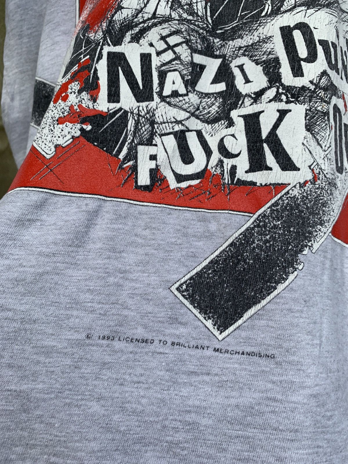 1993 Vintage Napalm Death Nazi Punks Fuck Off Sleeveles
