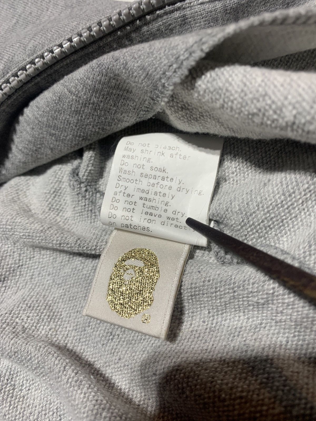 Bape One Point Zip Hoodie Size XS / US 0-2 / IT 36-38 - 6 Thumbnail