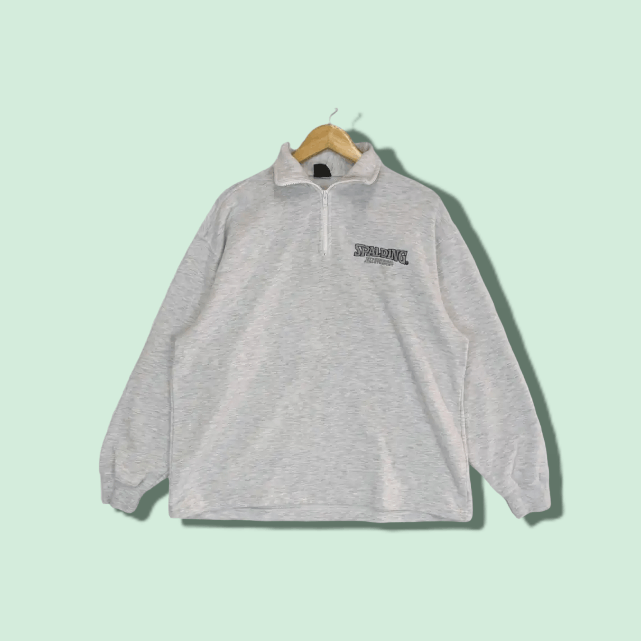 Spalding Vintage SPALDING Sportswear Jumper Sweatshirt Size US L / EU 52-54 / 3 - 1 Thumbnail