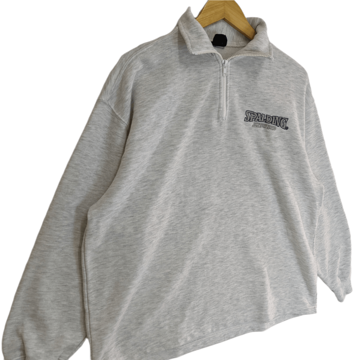 Spalding Vintage SPALDING Sportswear Jumper Sweatshirt Size US L / EU 52-54 / 3 - 3 Thumbnail