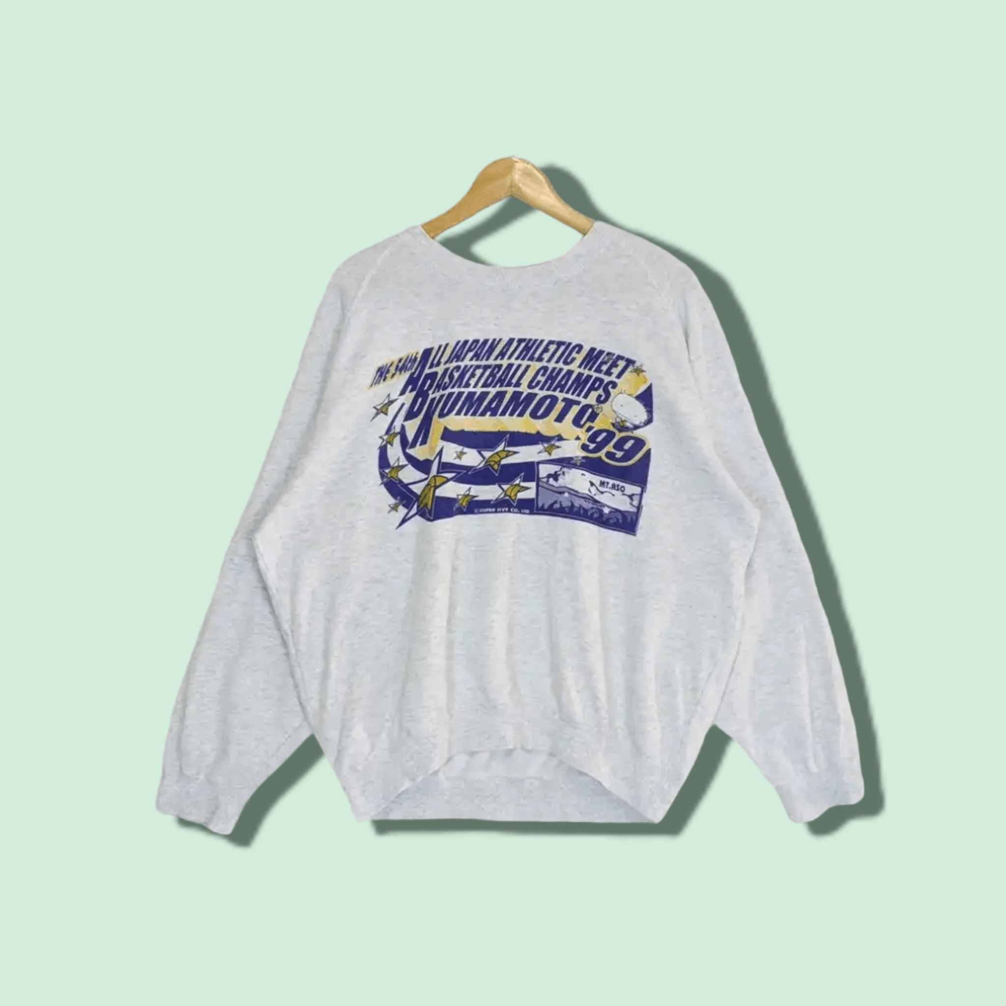 Japanese Brand Vintage 1999 54th ALL JAPAN Basketball Champs Sweatshirt Size US XXL / EU 58 / 5 - 1 Thumbnail
