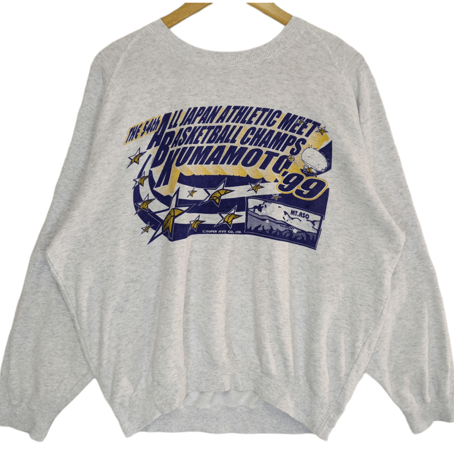 Japanese Brand Vintage 1999 54th ALL JAPAN Basketball Champs Sweatshirt Size US XXL / EU 58 / 5 - 2 Thumbnail