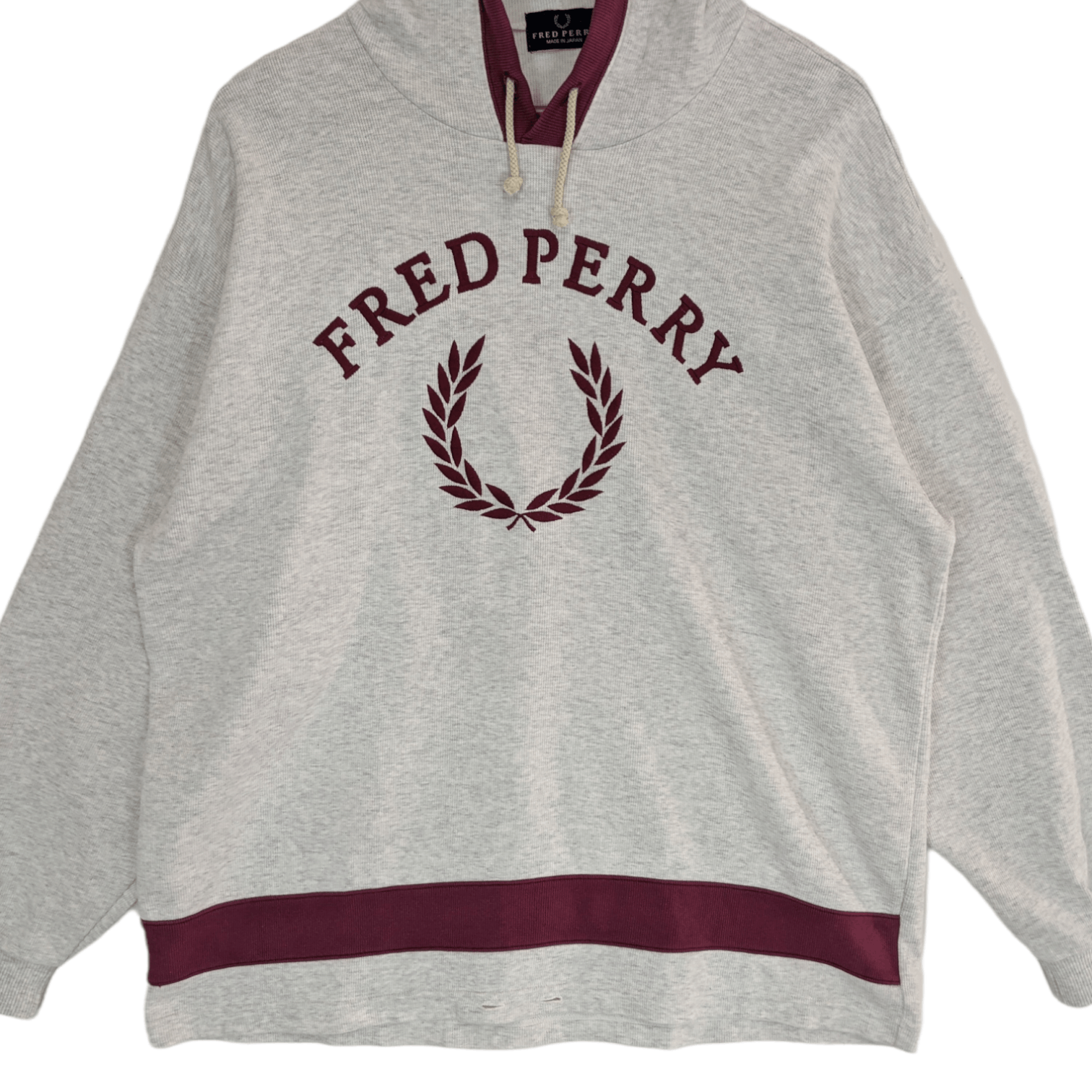 Fred Perry Vintage FRED PERRY Big Logo Spell Out Hoodie Sweatshirt Size US L / EU 52-54 / 3 - 2 Thumbnail