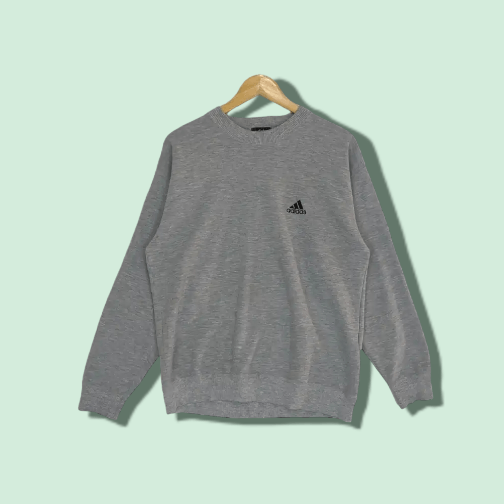 Adidas Vintage 90's ADIDAS Equipment Mountain Logo Sweatshirt Size US M / EU 48-50 / 2 - 1 Thumbnail