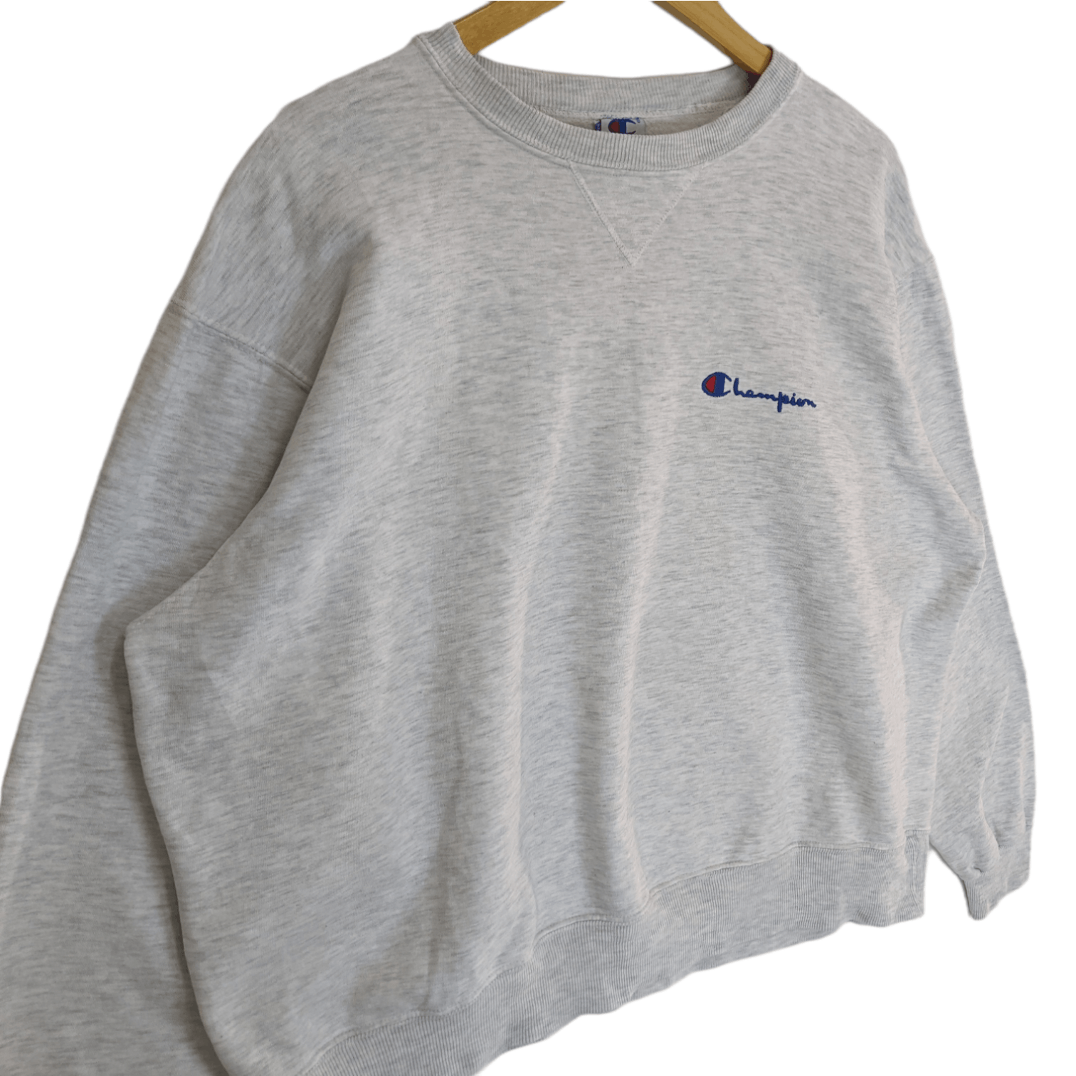 Champion Vintage 90's CHAMPION USA Plain Oversize Jumper Sweatshirt Size US L / EU 52-54 / 3 - 3 Thumbnail