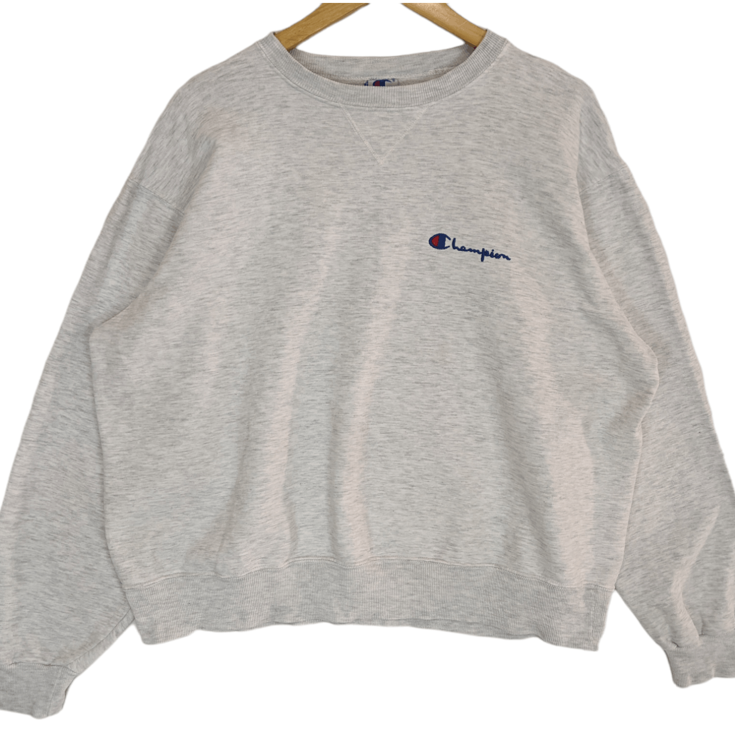 Champion Vintage 90's CHAMPION USA Plain Oversize Jumper Sweatshirt Size US L / EU 52-54 / 3 - 2 Thumbnail