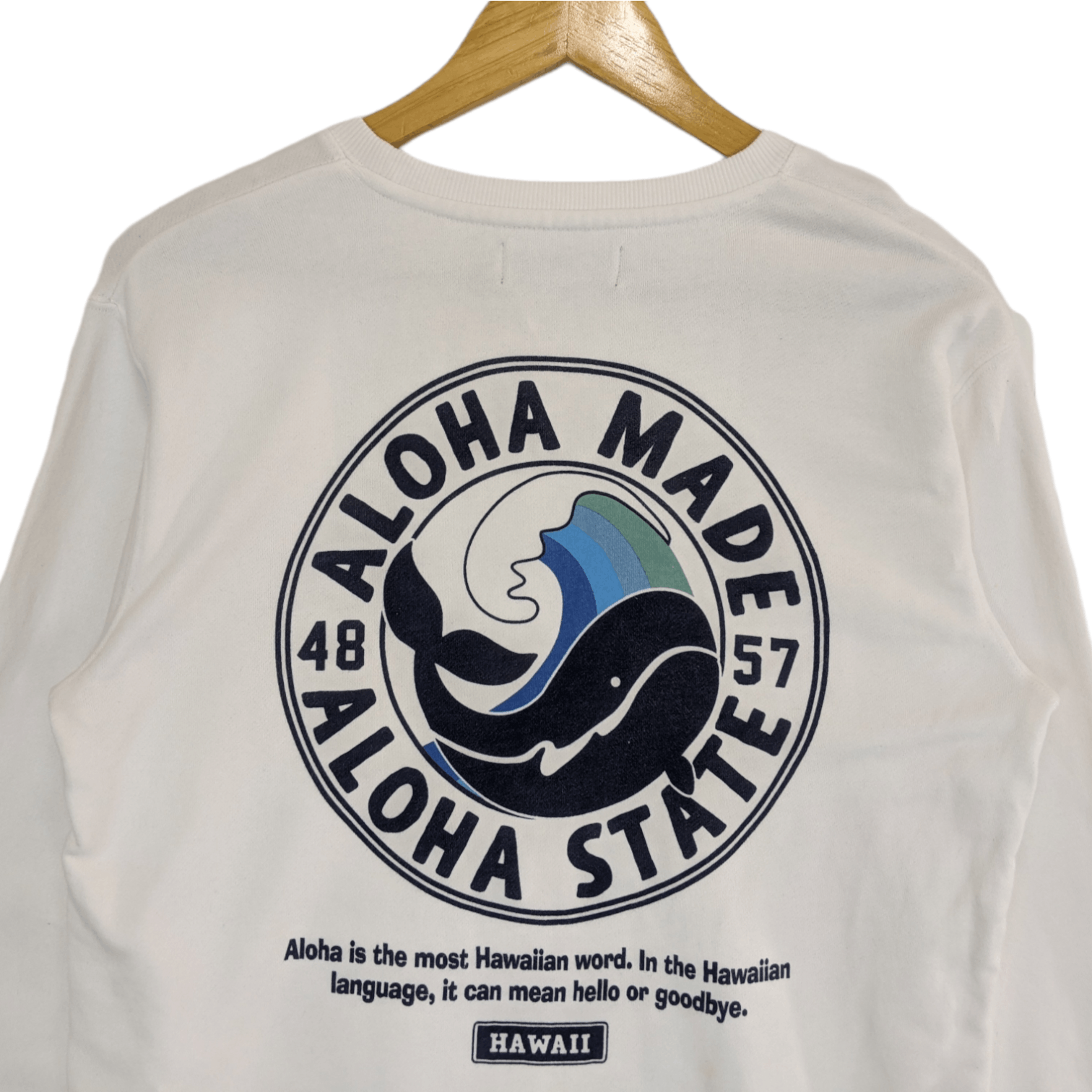 Japanese Brand ALOHA MADE Aloha State Hawaii Surfer Jumper Sweatshirt Size US M / EU 48-50 / 2 - 6 Thumbnail