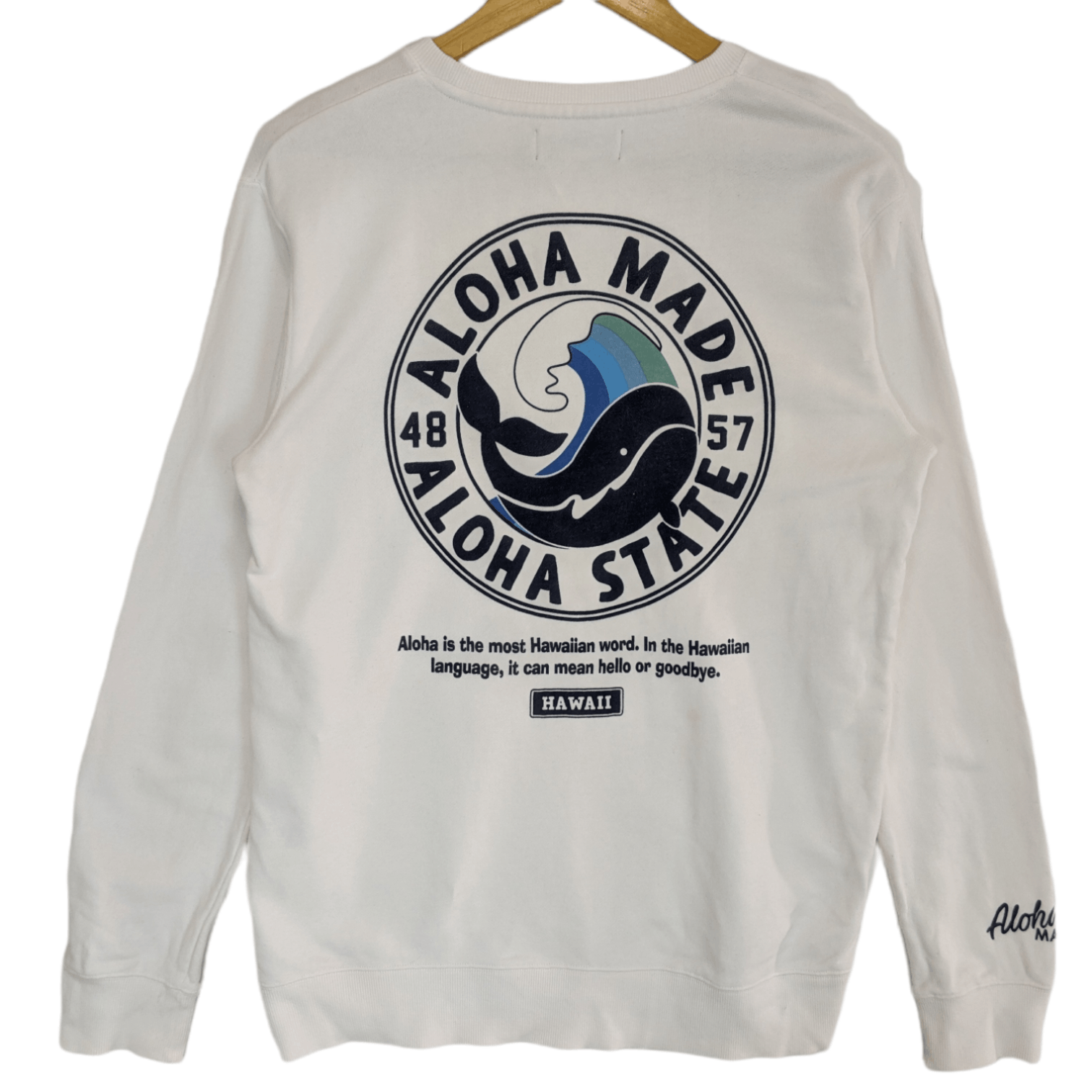 Japanese Brand ALOHA MADE Aloha State Hawaii Surfer Jumper Sweatshirt Size US M / EU 48-50 / 2 - 4 Thumbnail