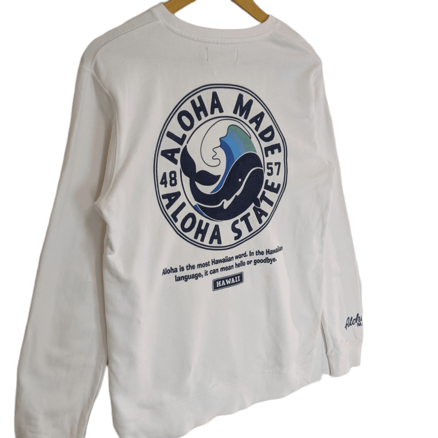 Japanese Brand ALOHA MADE Aloha State Hawaii Surfer Jumper Sweatshirt Size US M / EU 48-50 / 2 - 5 Thumbnail