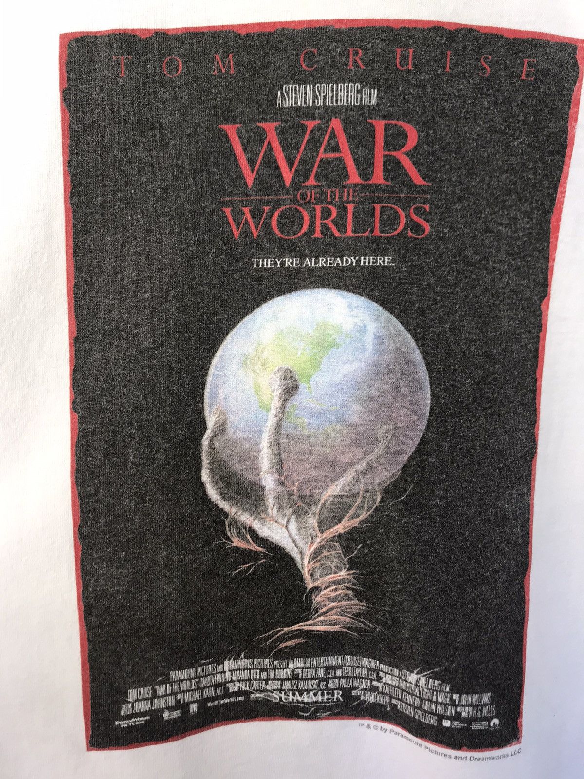 Vintage VINTAGE WAR OF THE WORLDS MOVIE RINGER TEE Size US M / EU 48-50 / 2 - 3 Thumbnail