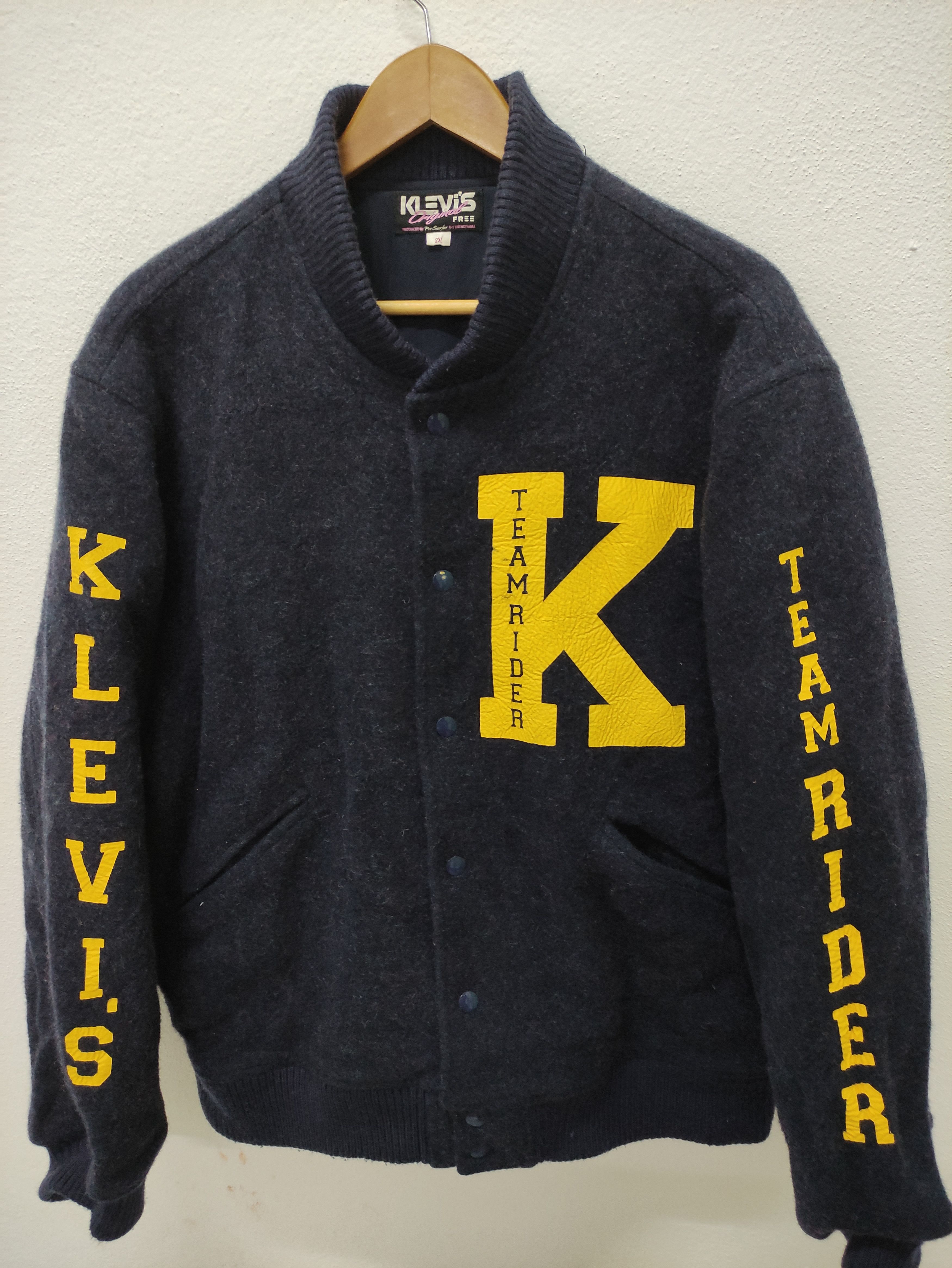 Other Vintage Klevis Team Rider Wool Varsity Jacket Made in Japan Size US XL / EU 56 / 4 - 2 Thumbnail