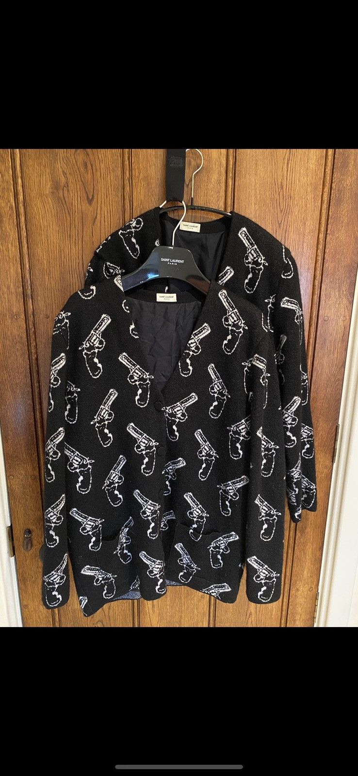 Saint Laurent Paris FW14 Saint Laurent pistols cardigan x Hedi Slimane Size US M / EU 48-50 / 2 - 24 Thumbnail