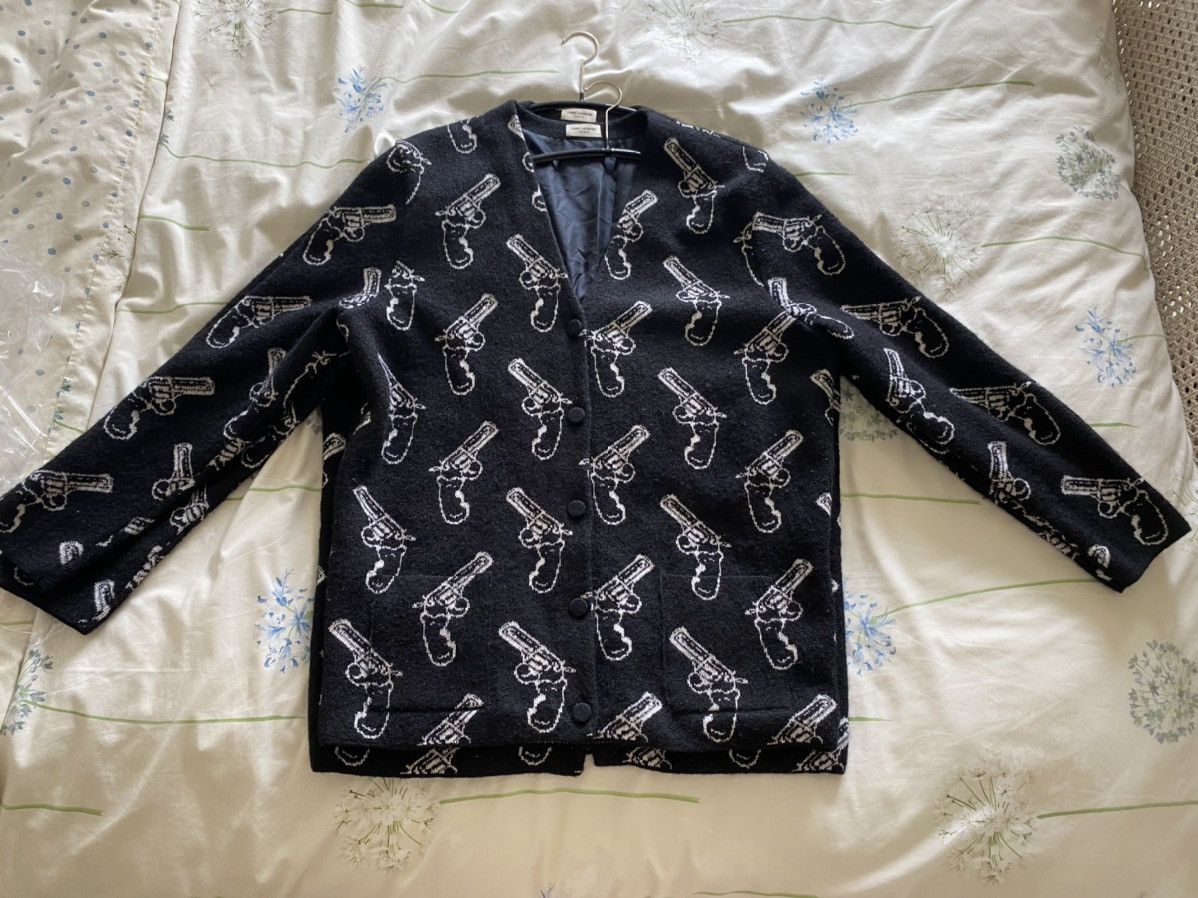 Saint Laurent Paris FW14 Saint Laurent pistols cardigan x Hedi Slimane Size US M / EU 48-50 / 2 - 25 Thumbnail
