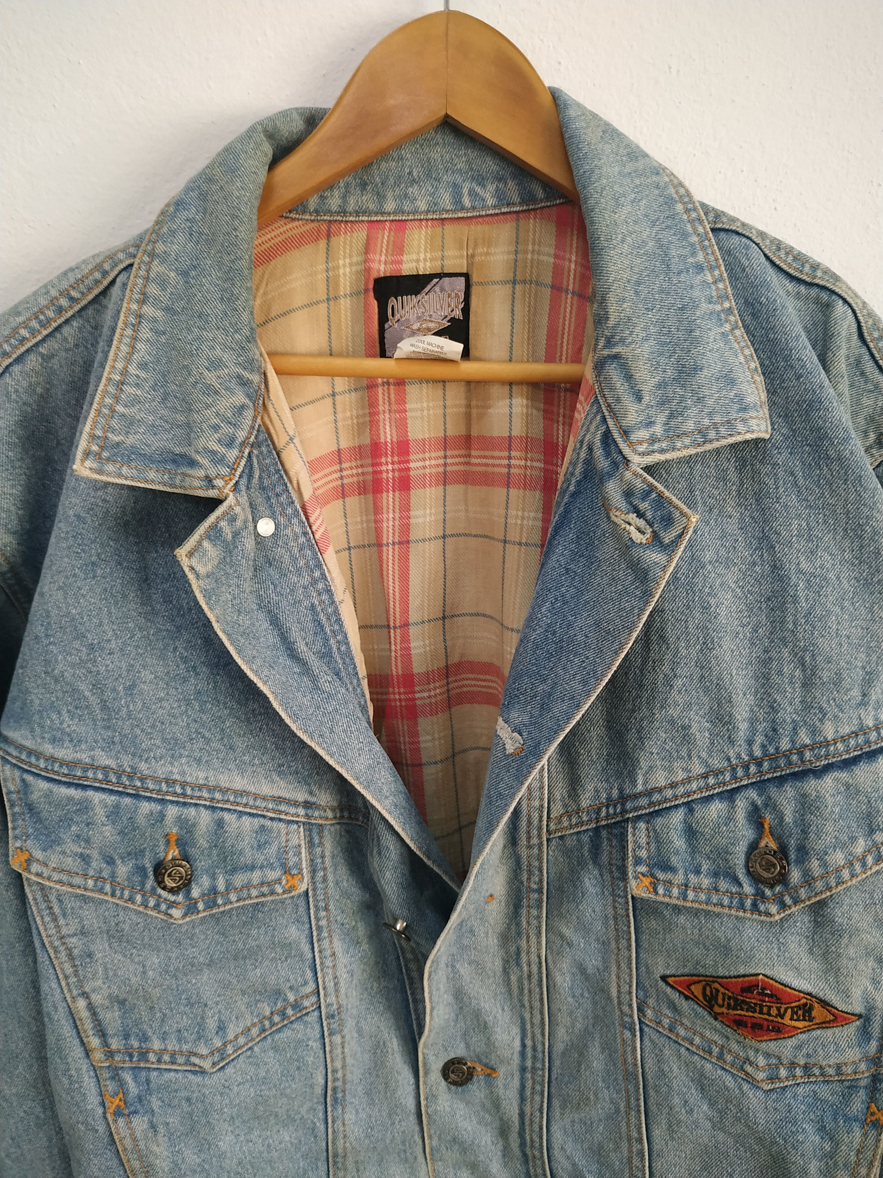 Other Vintage Quiksilver QSD Salt Water Denim Jacket Size US S / EU 44-46 / 1 - 4 Thumbnail
