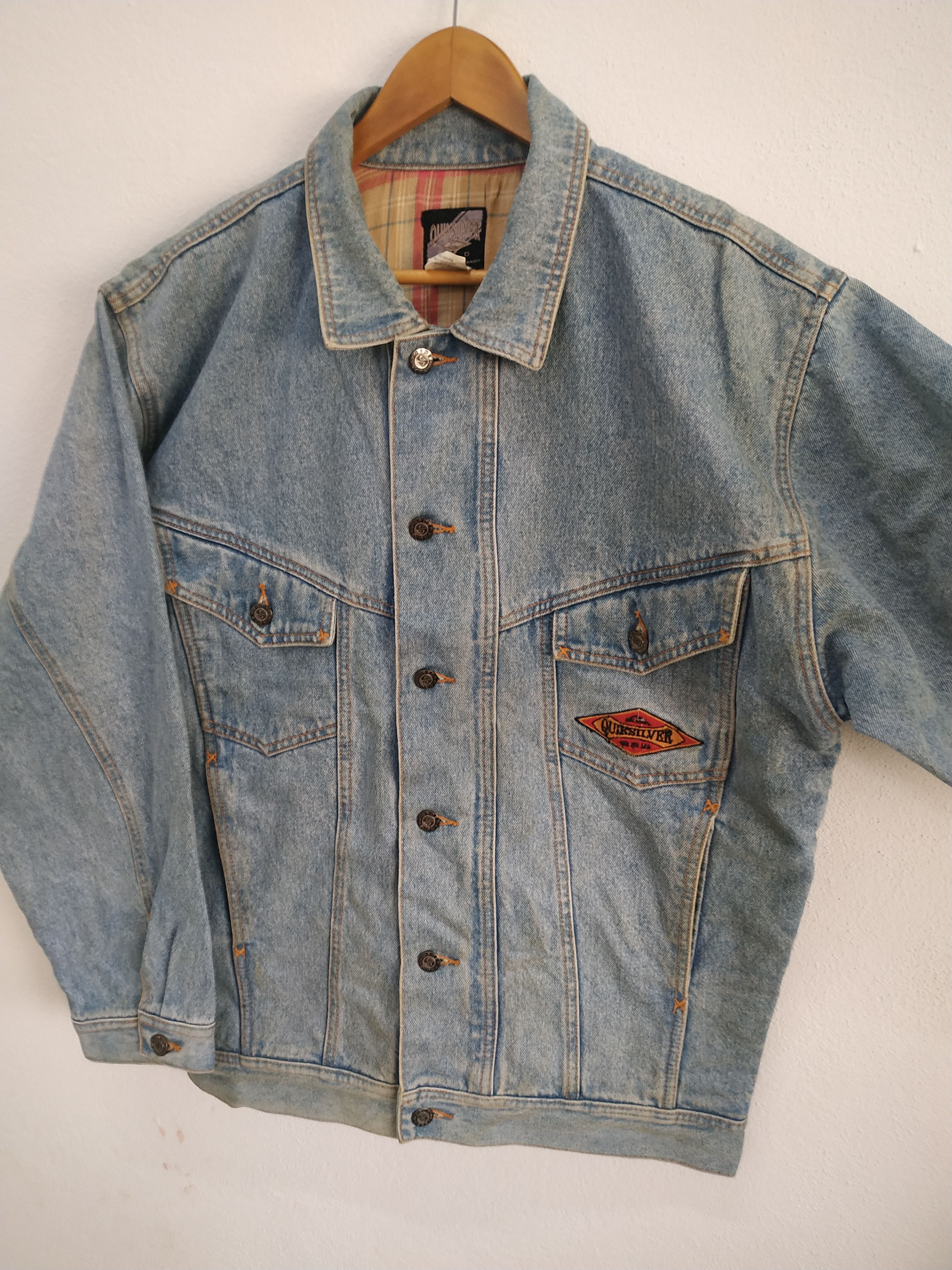 Other Vintage Quiksilver QSD Salt Water Denim Jacket Size US S / EU 44-46 / 1 - 3 Thumbnail