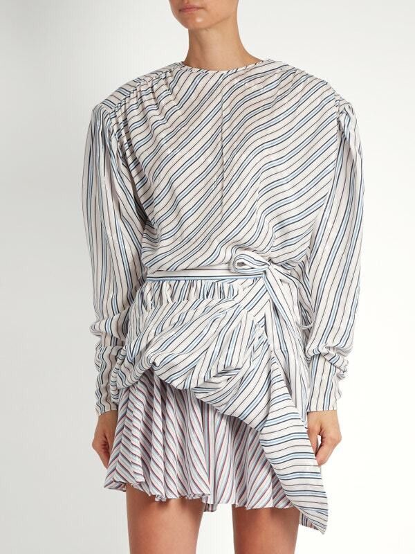 Balenciaga Balenciaga RTW Runway Uplifted Dress Stars Stripes Size 34 Size XS / US 0-2 / IT 36-38 - 2 Thumbnail
