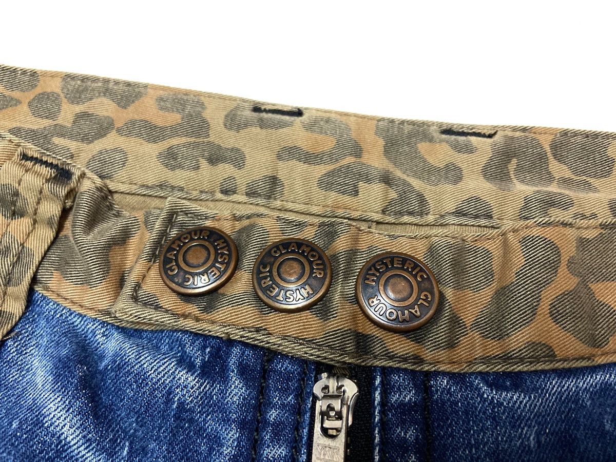 Hysteric Glamour × Japanese Brand 90's Distressed Hysteric Glamour Hybrid Cheetah Denim Pants Size US 28 / EU 44 - 5 Thumbnail