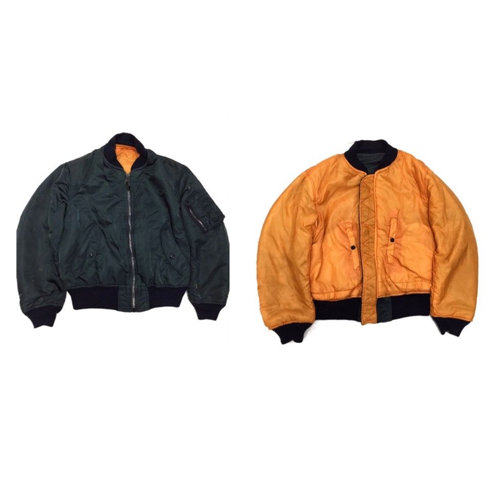 image of Buzz Ricksons x Greenbush Brewing Co Vintage Revesible Greenbrier Industries Ma-1 Flight Jacket in 