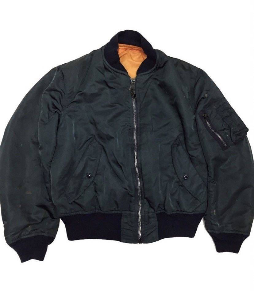 Buzz Rickson's Vintage revesible Greenbrier industries MA-1 Flight Jacket Size US M / EU 48-50 / 2 - 2 Thumbnail