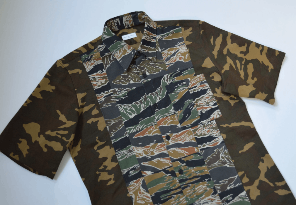Dries Van Noten S/S 20 Patchwork Camo Shirt Size US M / EU 48-50 / 2 - 4 Thumbnail