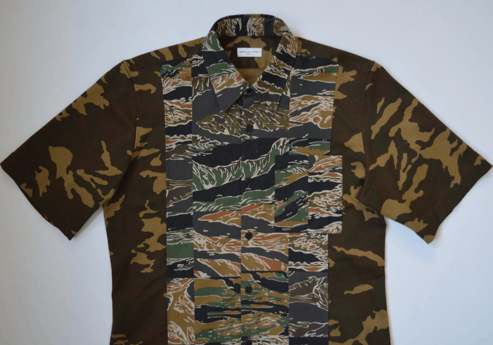 Dries Van Noten S/S 20 Patchwork Camo Shirt Size US M / EU 48-50 / 2 - 2 Thumbnail