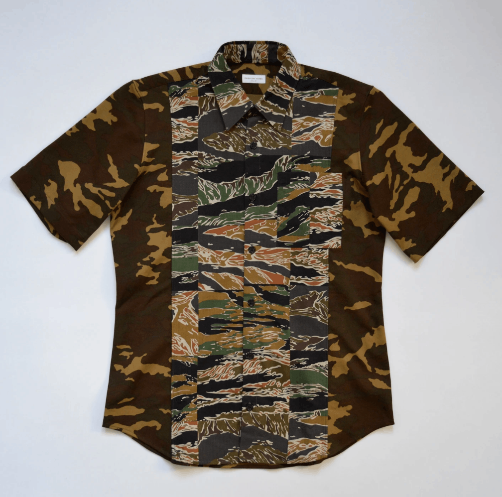 Dries Van Noten S/S 20 Patchwork Camo Shirt Size US M / EU 48-50 / 2 - 1 Thumbnail
