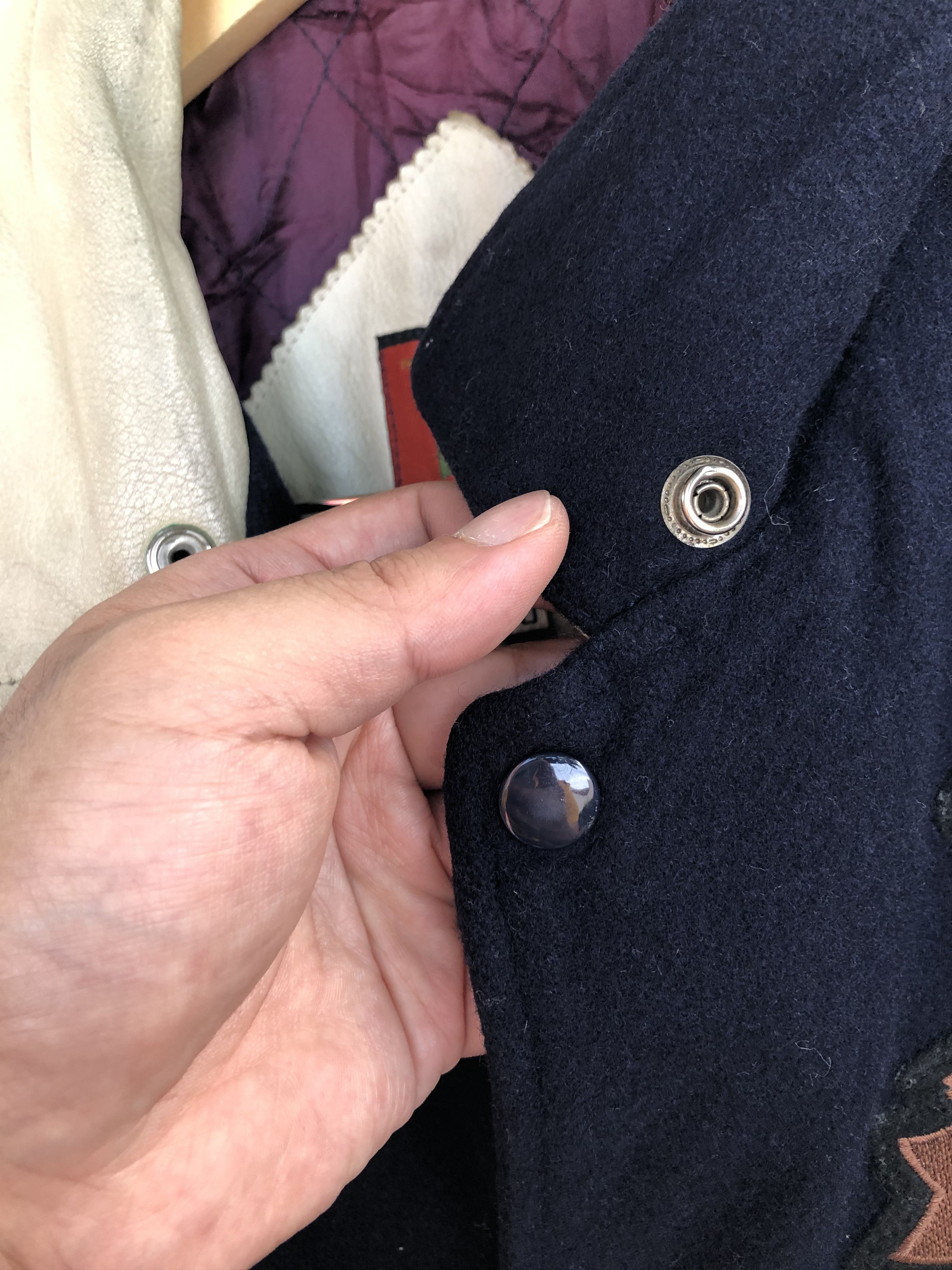 Japanese Brand VINTAGE 90’S BURGH SCOTT WORLD SERIES WOOL/LEATHER VARSITY Size US XL / EU 56 / 4 - 10 Thumbnail