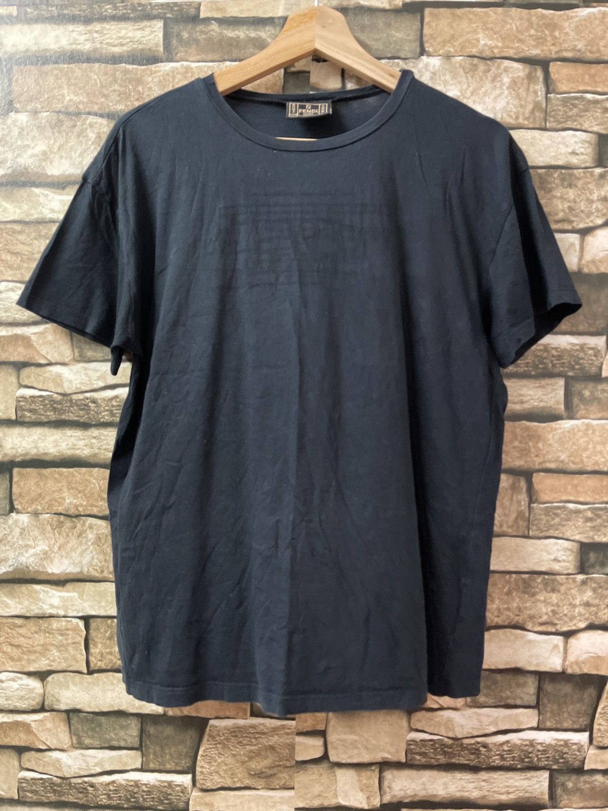 Fendi 🔥HOT🔥FENDI JEANS ROMA ALL BLACK T-SHIRT VERY RARE Size US M / EU 48-50 / 2 - 1 Thumbnail