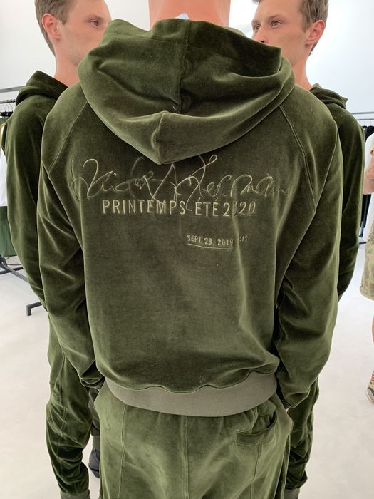 Haider ackermann velvet sales hoodie