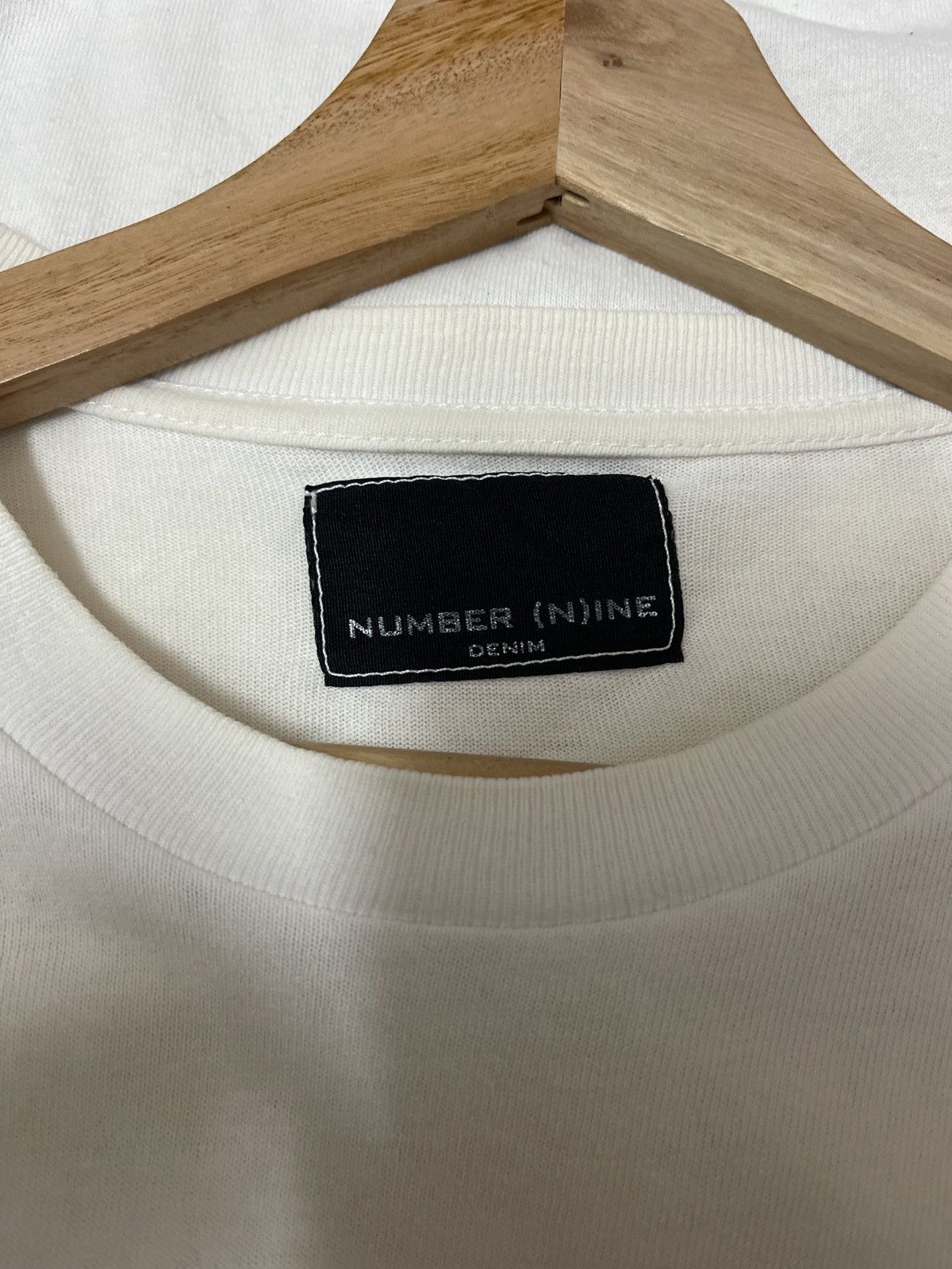 Number (N)ine 🇯🇵VINTAGE NUMBER (N)INE WHITE&BLACK SINGLE POCKET VERY RARE Size US S / EU 44-46 / 1 - 4 Thumbnail